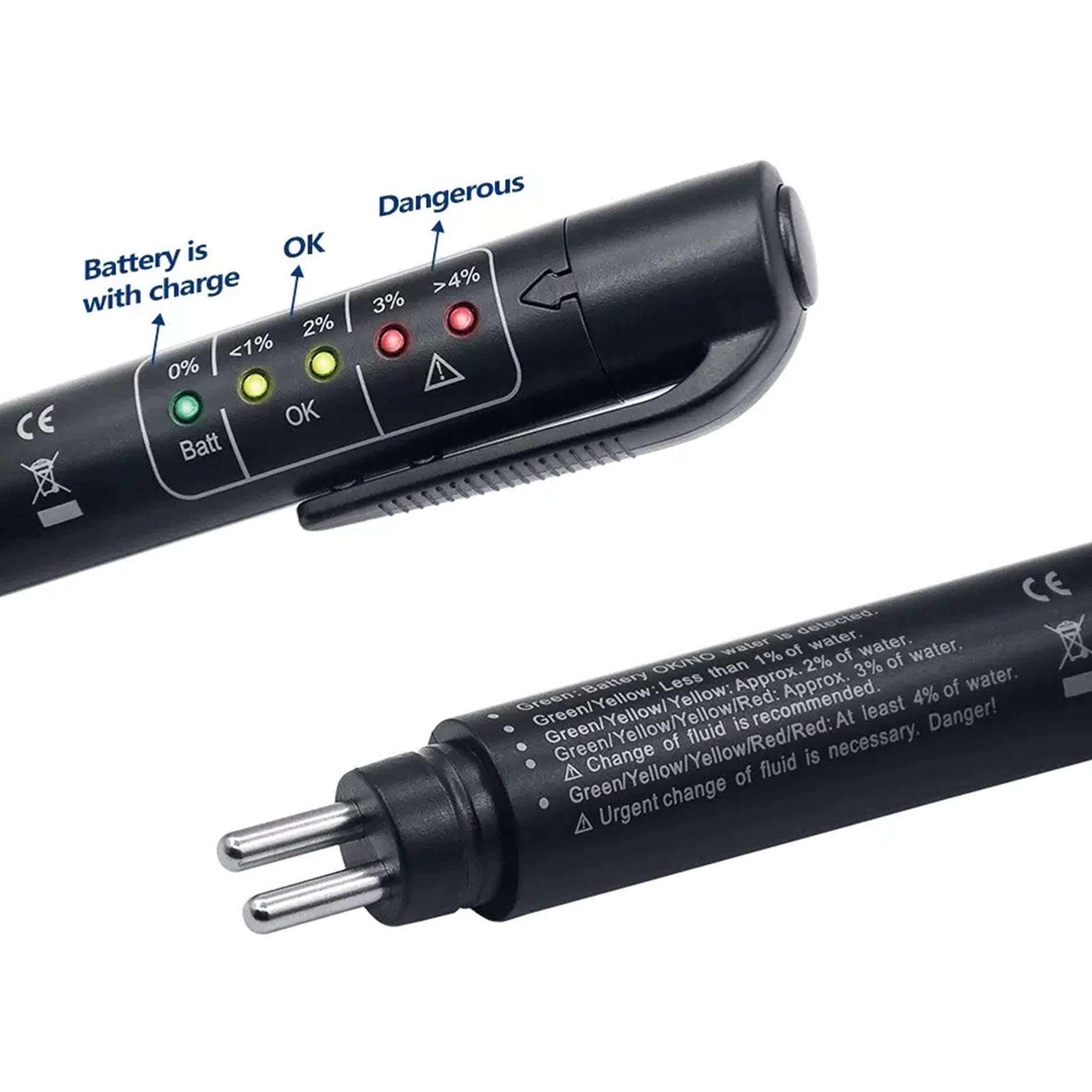 Universal LED Brake Fluid Tester Pen and Automotive Diagnostic Tool – view 2