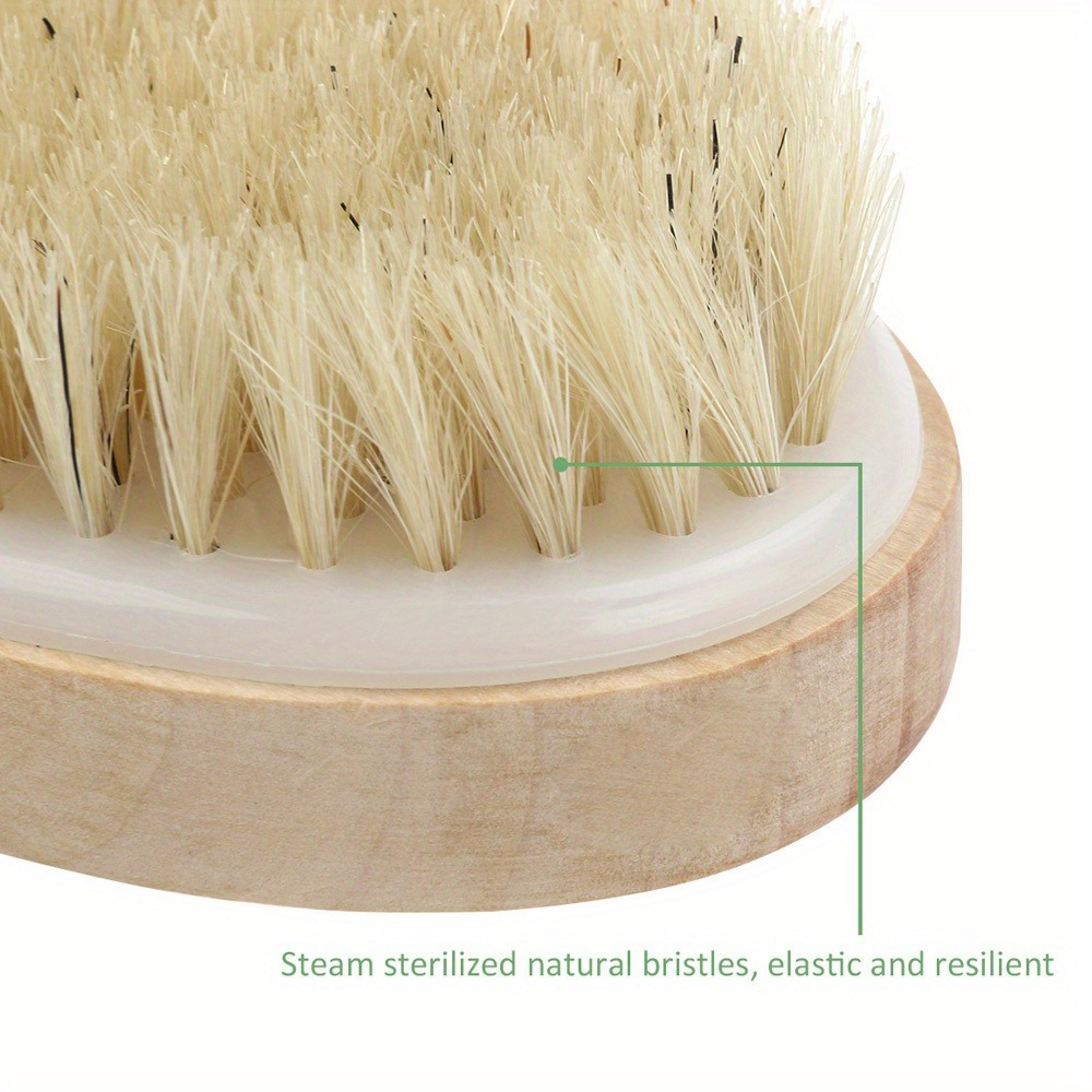 Radiant Touch Natural Bristle Dry Body Brush and Bath Massagers – view 6