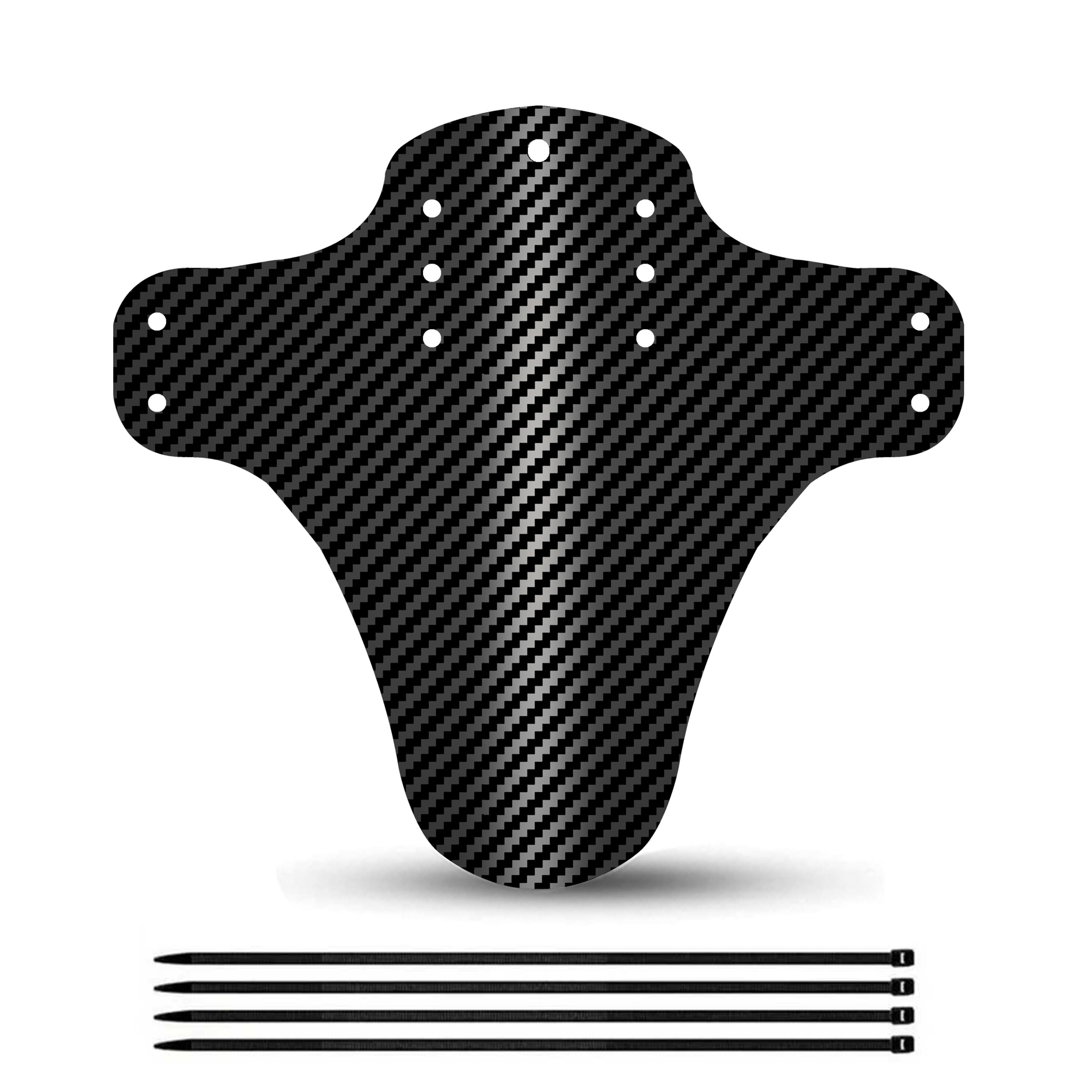 Carbon Pattern MTB Fender Set Lightweight Front Rear Bike Mudguards – view 8