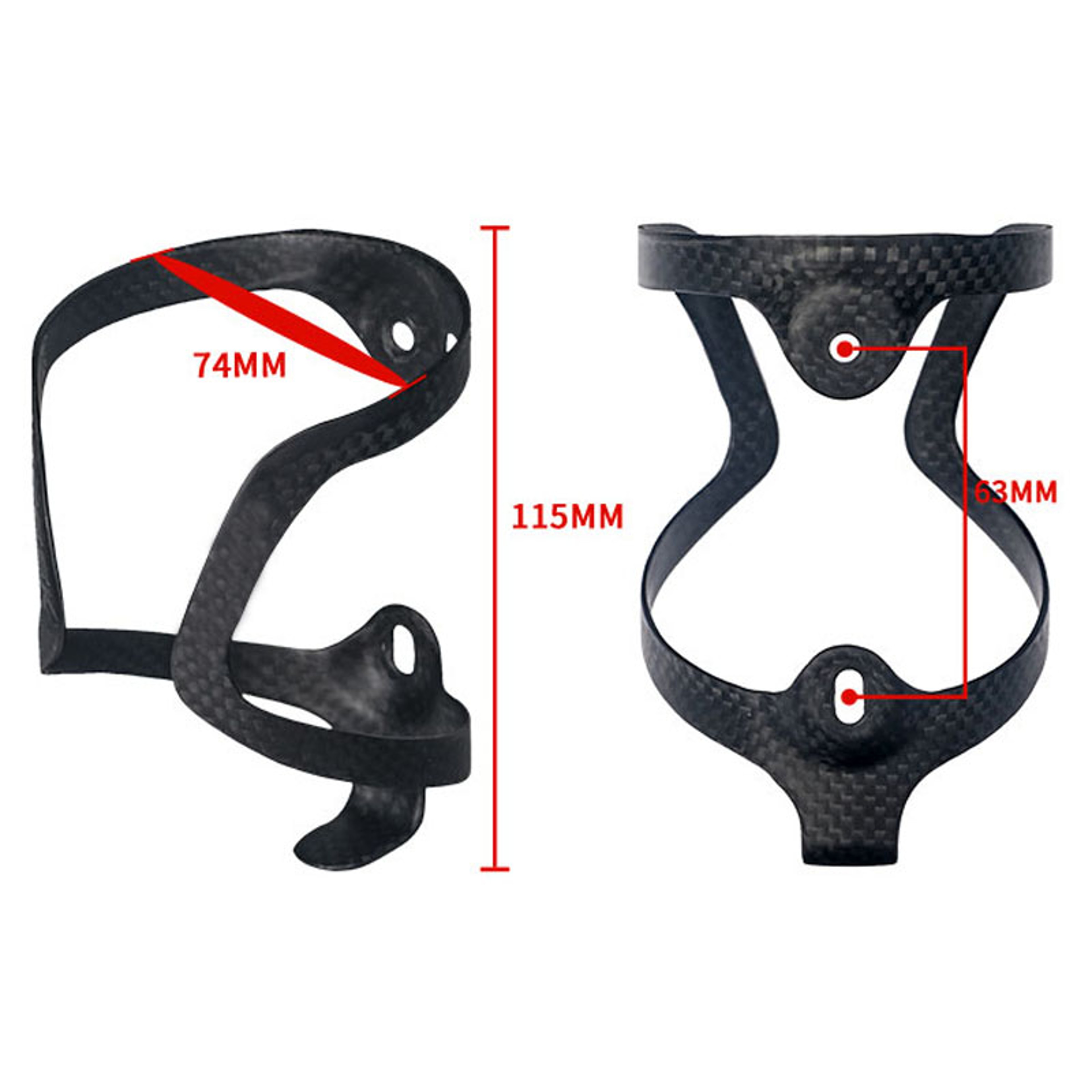 Ultralight Carbon Fiber Bike Bottle Cage for Road and MTB – view 4