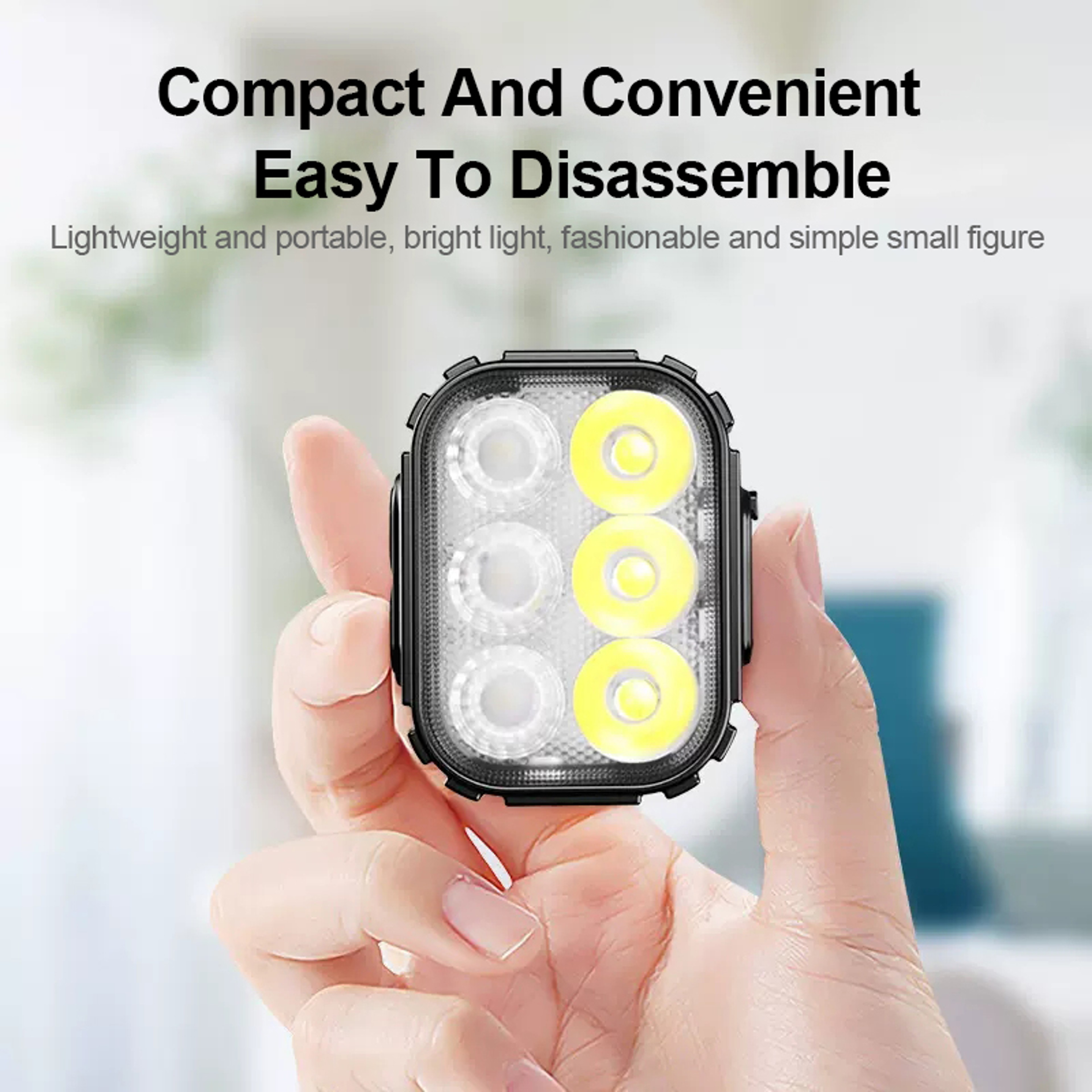 Rechargeable Waterproof LED Bike Light Front And Rear Safety Lamp 3