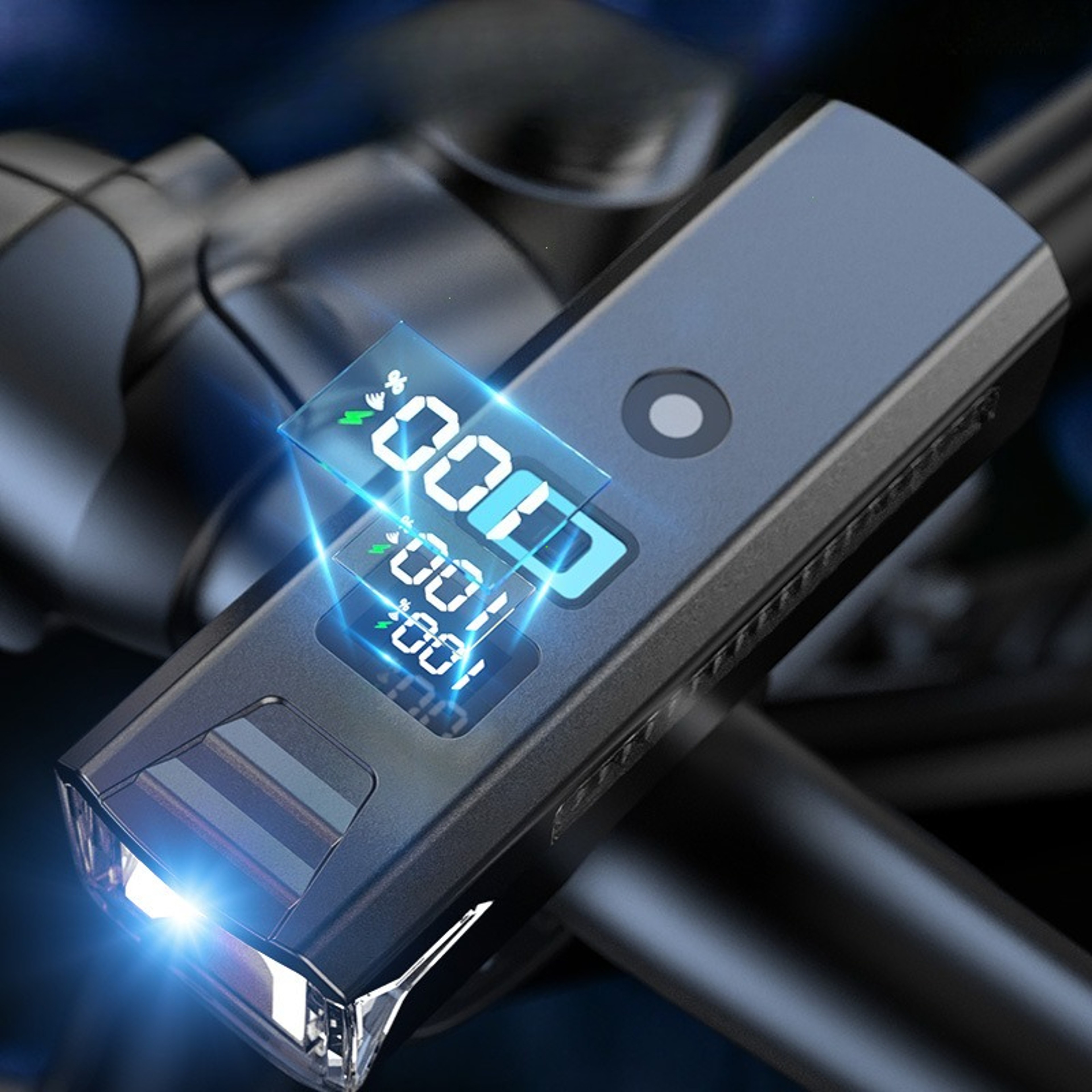 Lumen Bike Light and Rechargeable Bike Headlight with Power Bank – view 1