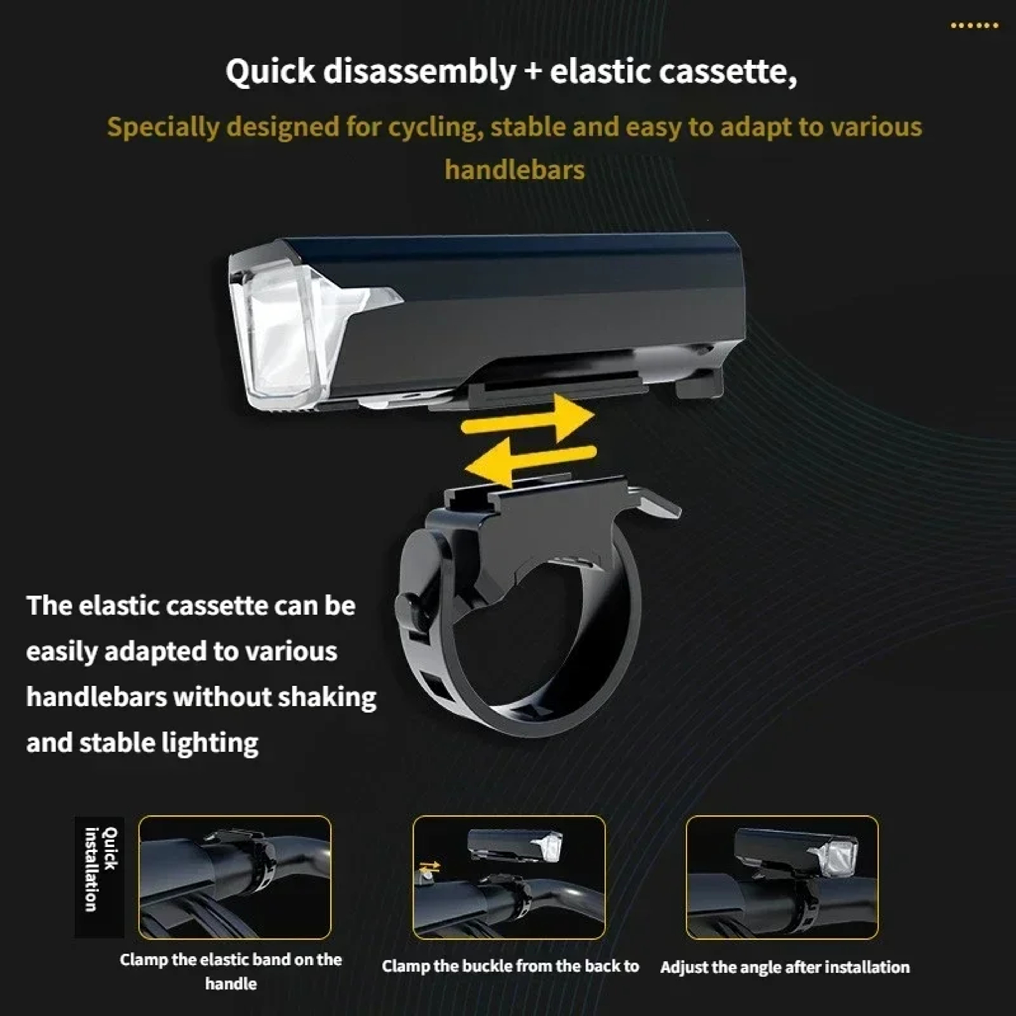 Lumen Bike Light and Rechargeable Bike Headlight with Power Bank – view 6