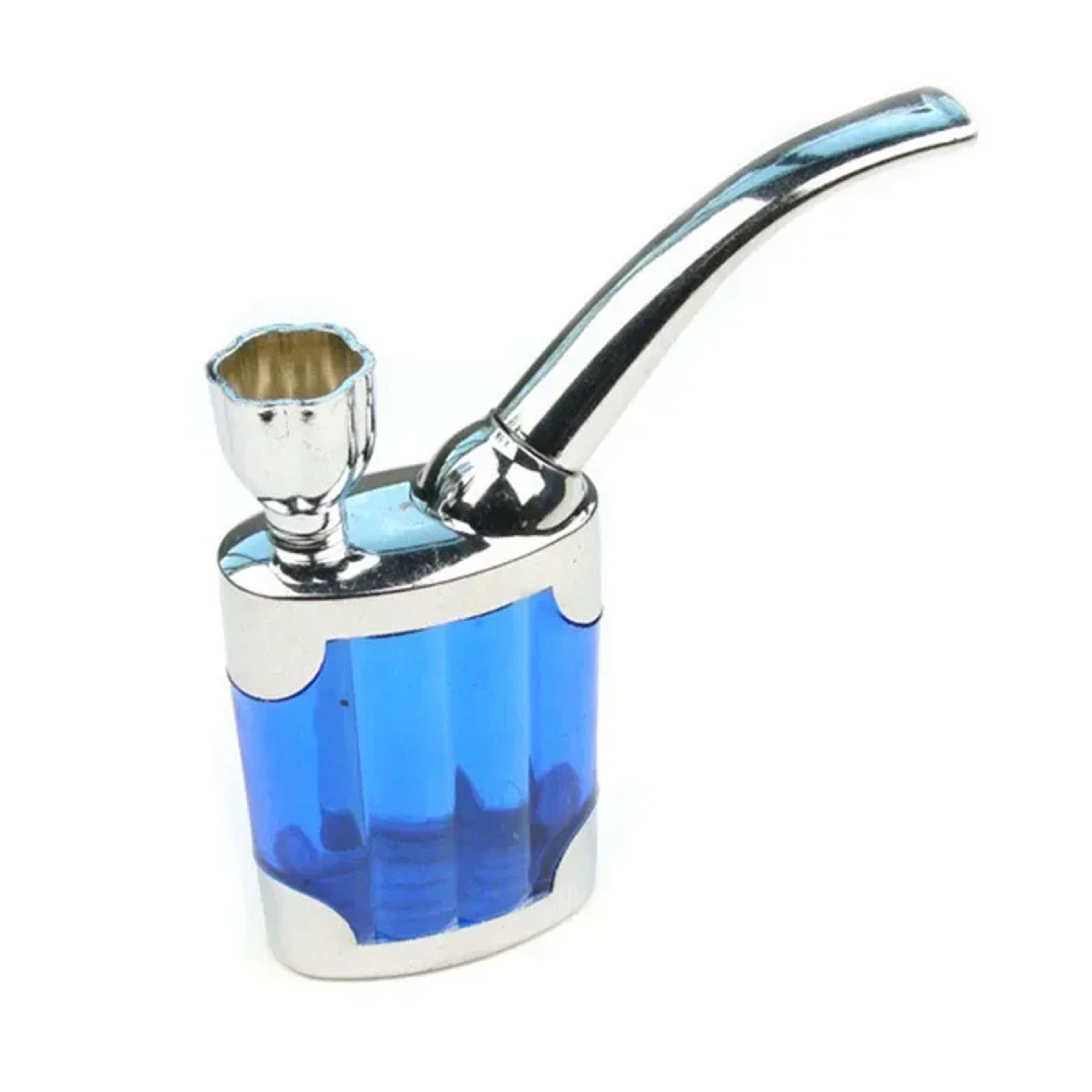 CleanFlow Acrylic Smoking Pipe With Dual Microfilter And 8mm Cigarette Holder 8