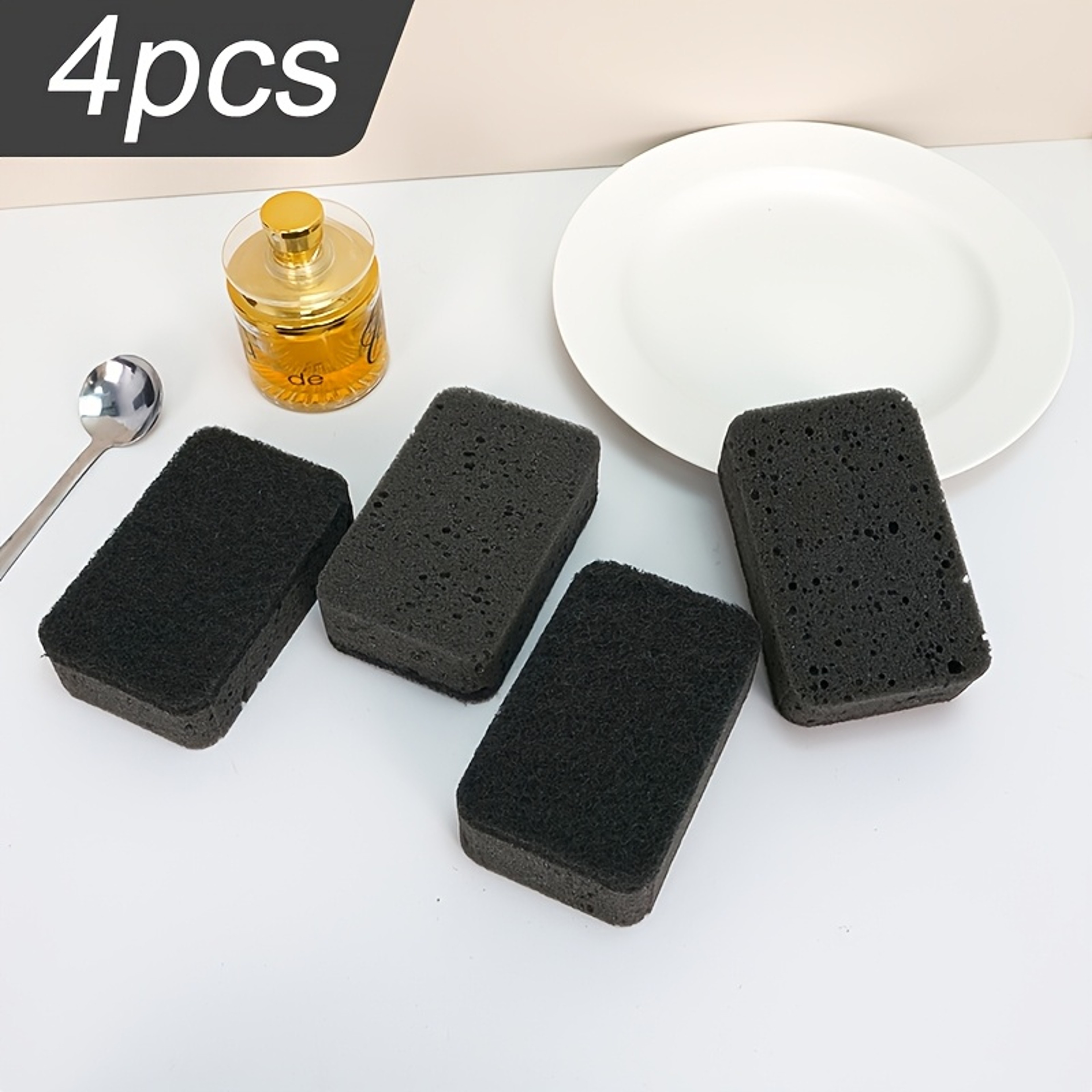 Dual Sided Seaweed Kitchen Sponge For NonScratch Dish And Pan Cleaning 5