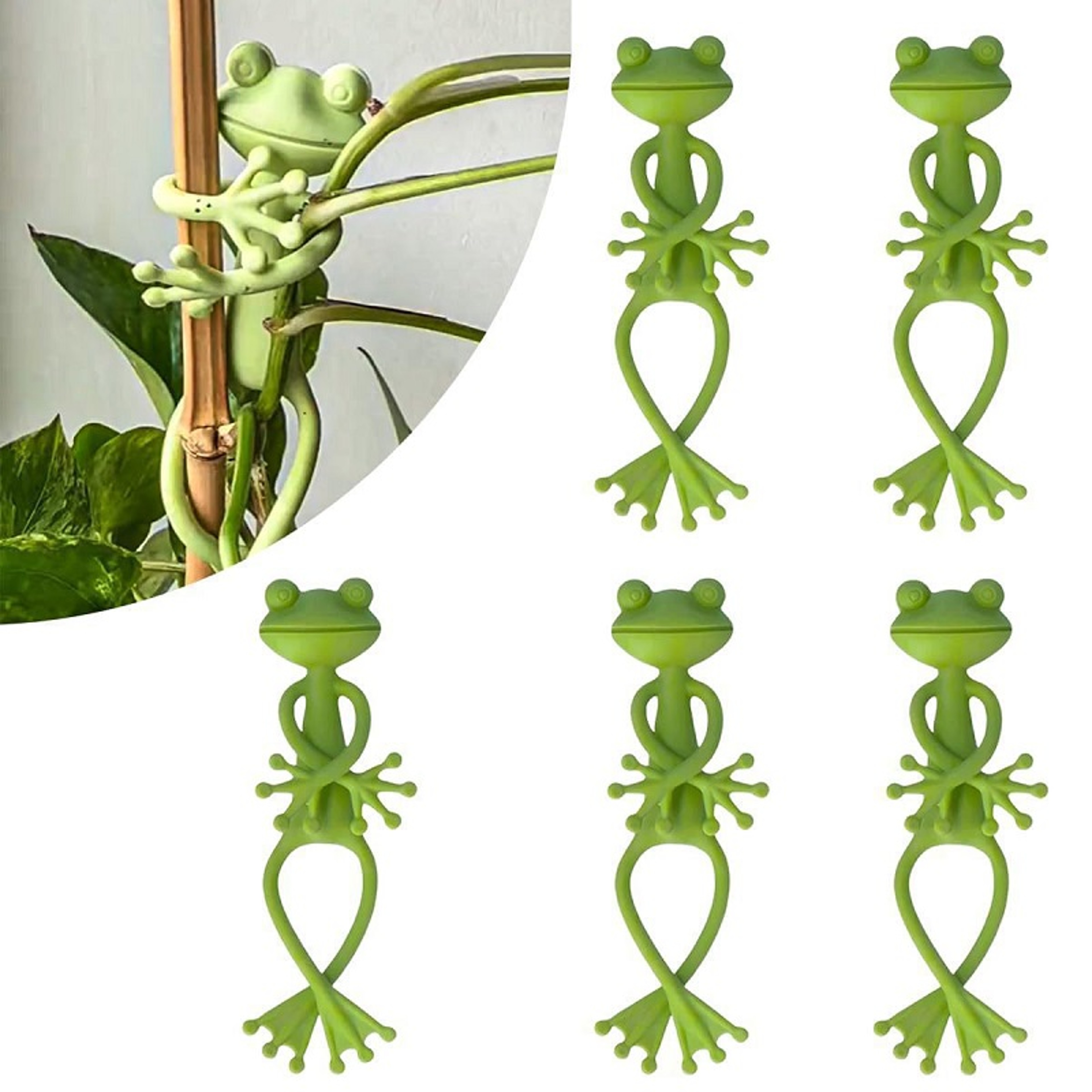 Frog Plant Support Clips for Climbing Plants and Tomato Stems – view 1