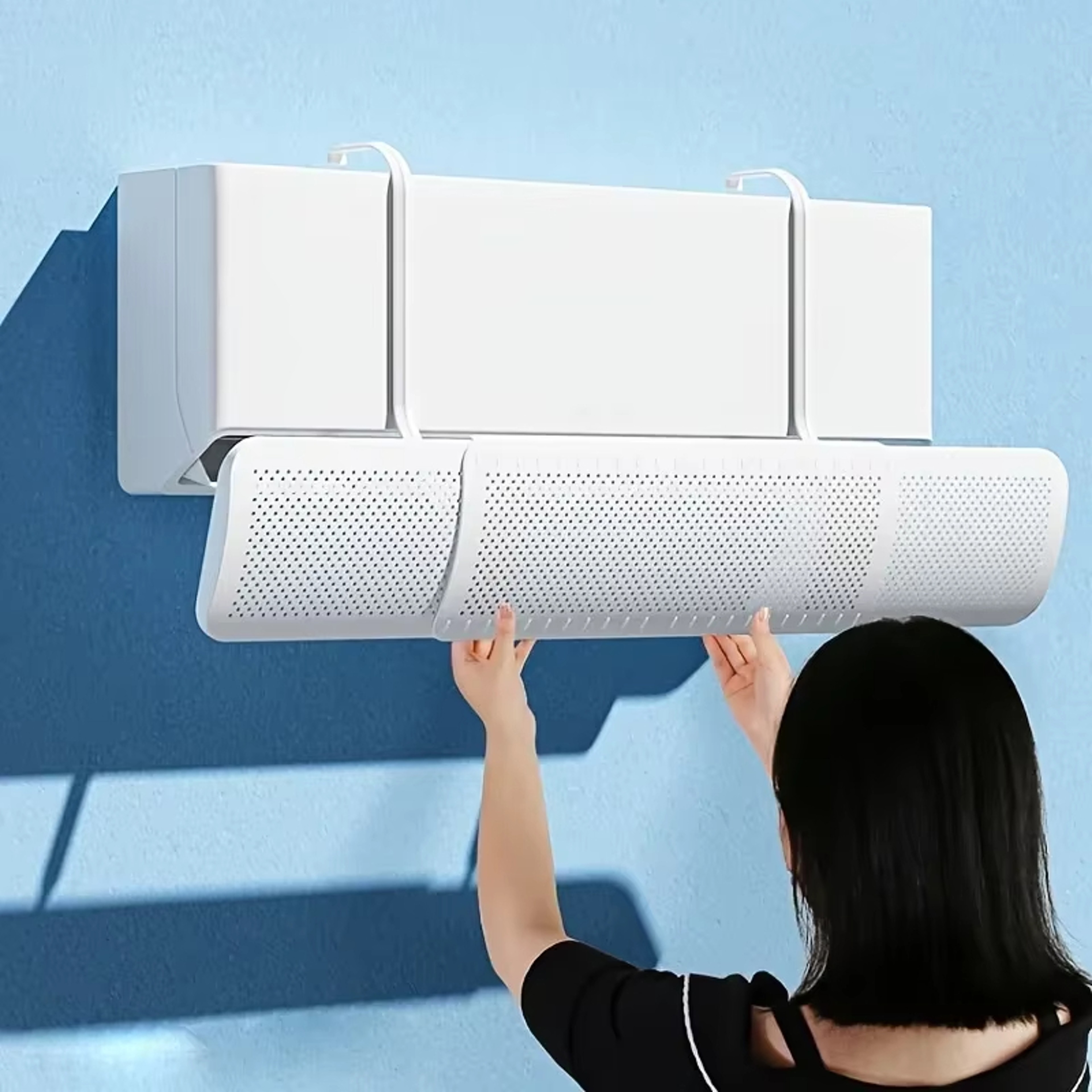Adjustable Air Conditioner Deflector Retractable AC Wind Shield 0