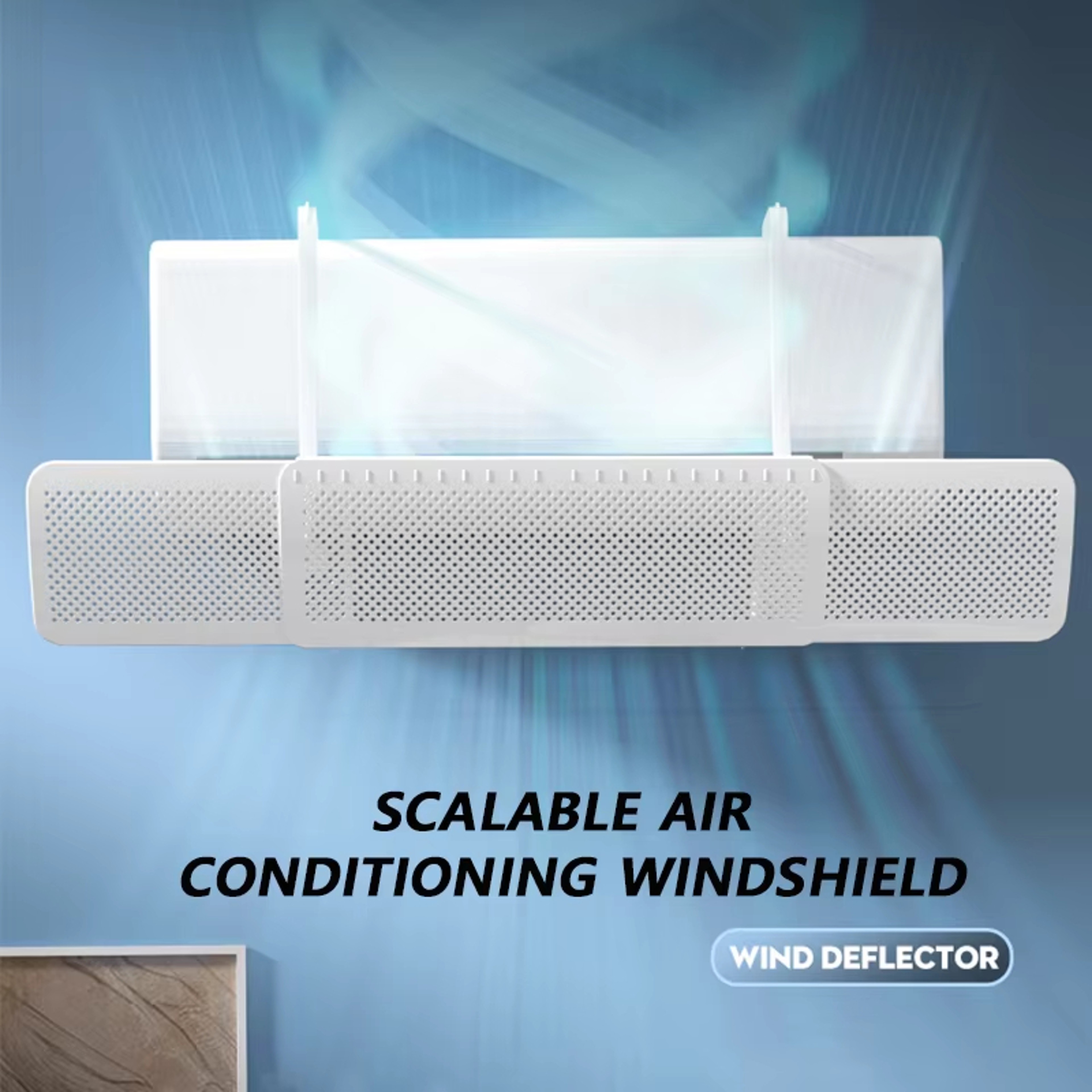 Adjustable Air Conditioner Deflector Retractable AC Wind Shield 2