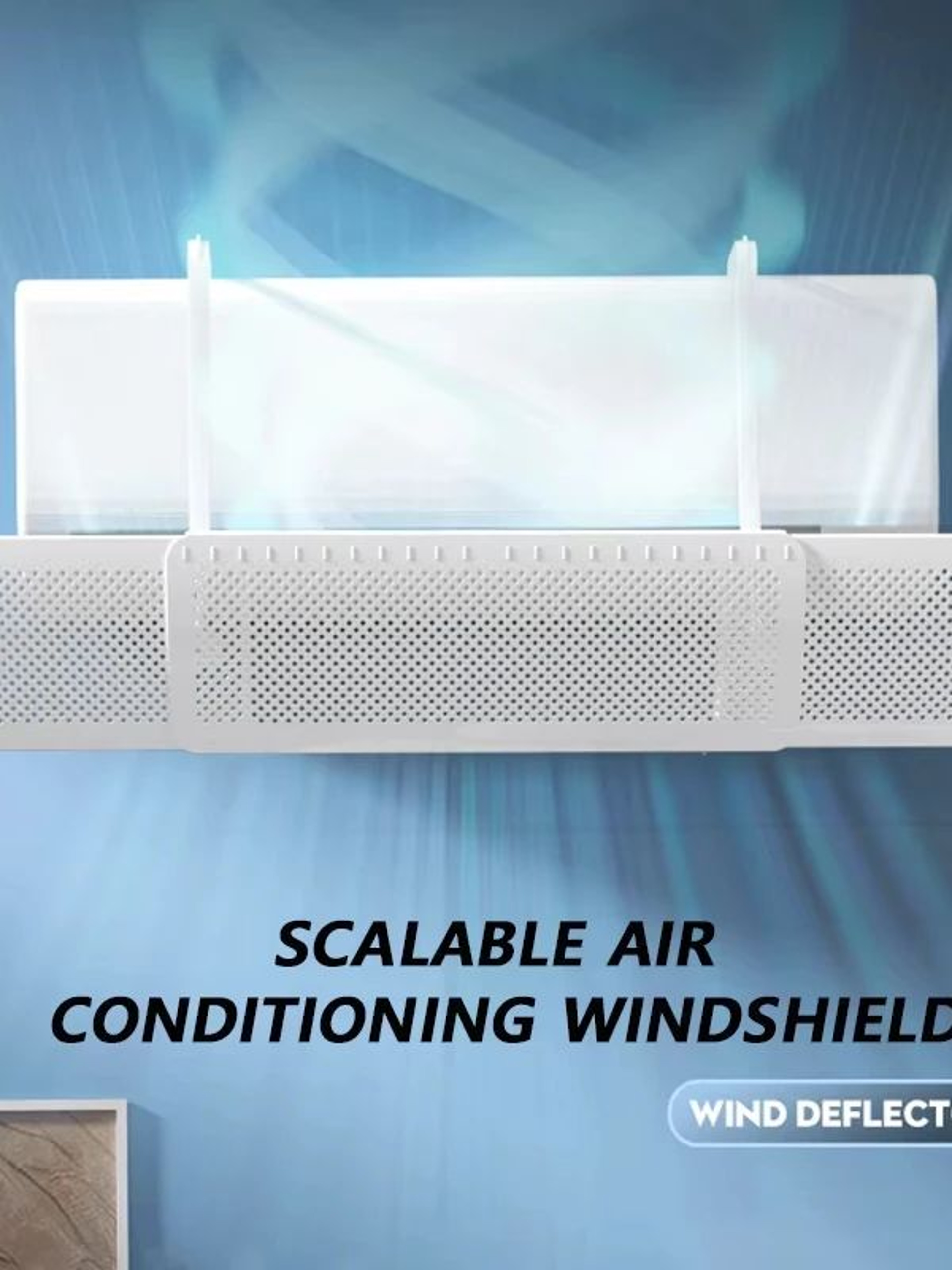 Adjustable Air Conditioner Deflector Retractable AC Wind Shield 6