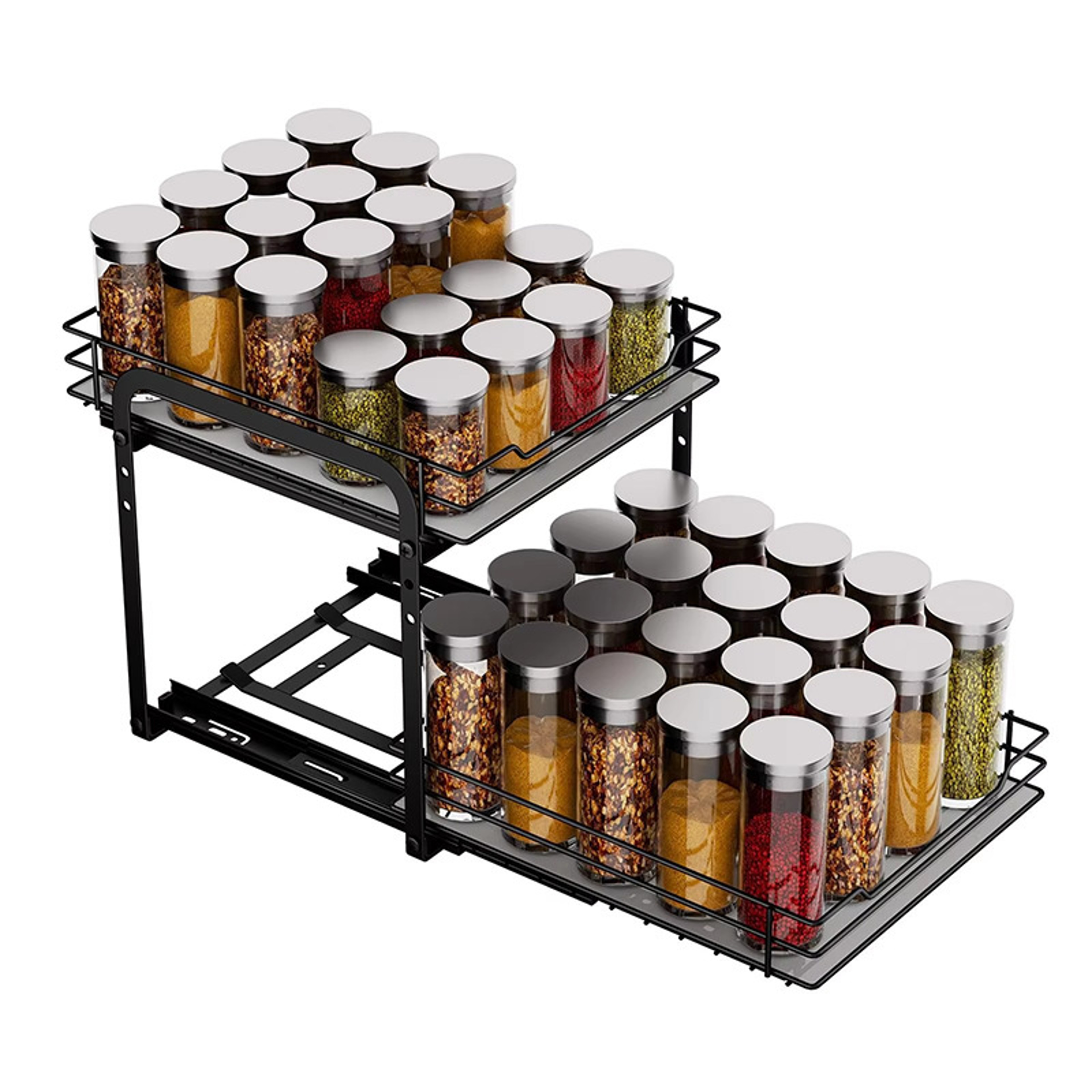 Slim Pull Out Spice Rack Sliding Kitchen Cabinet Organizer 4