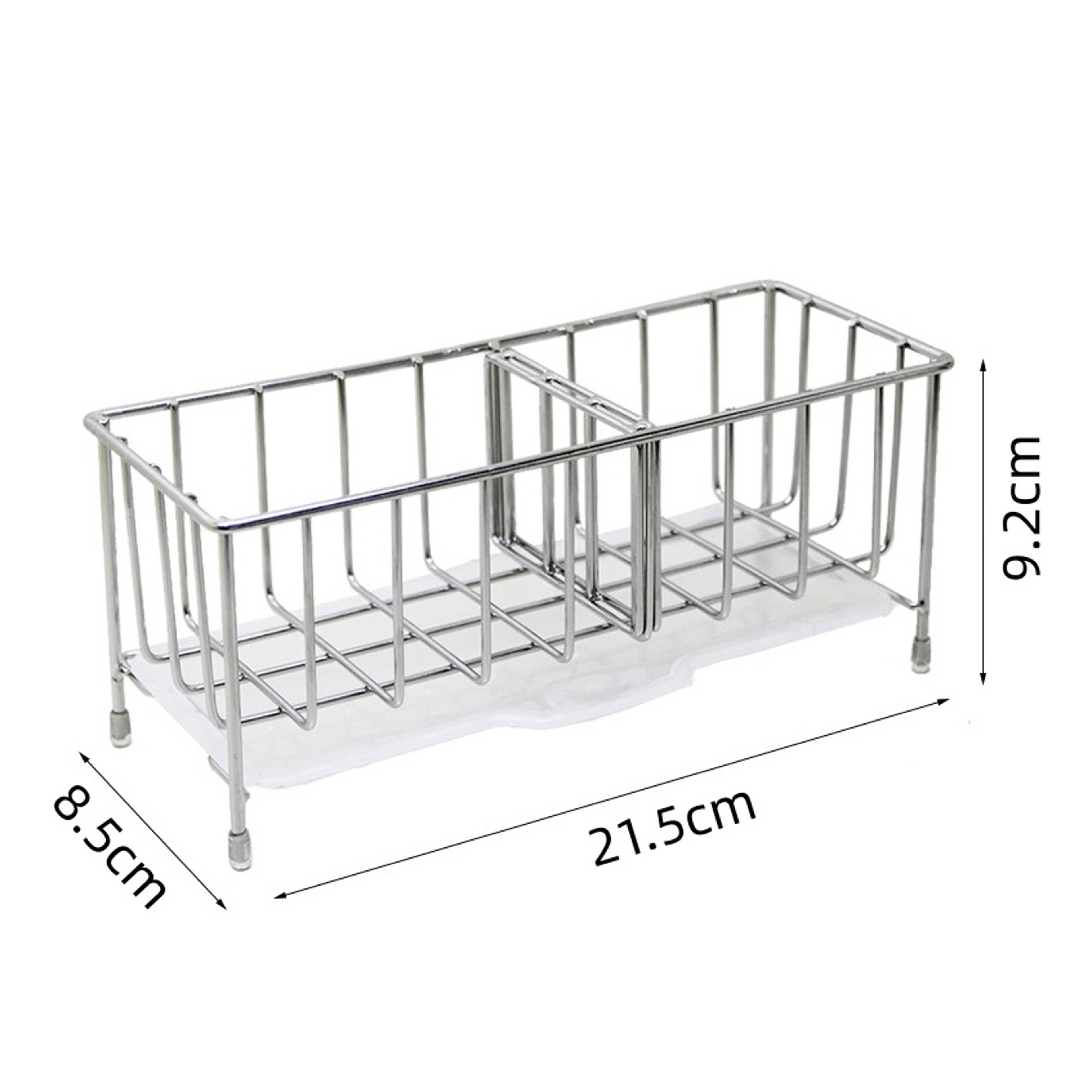 Adjustable Stainless Steel Sink Caddy Sponge Holder Drain Rack 6
