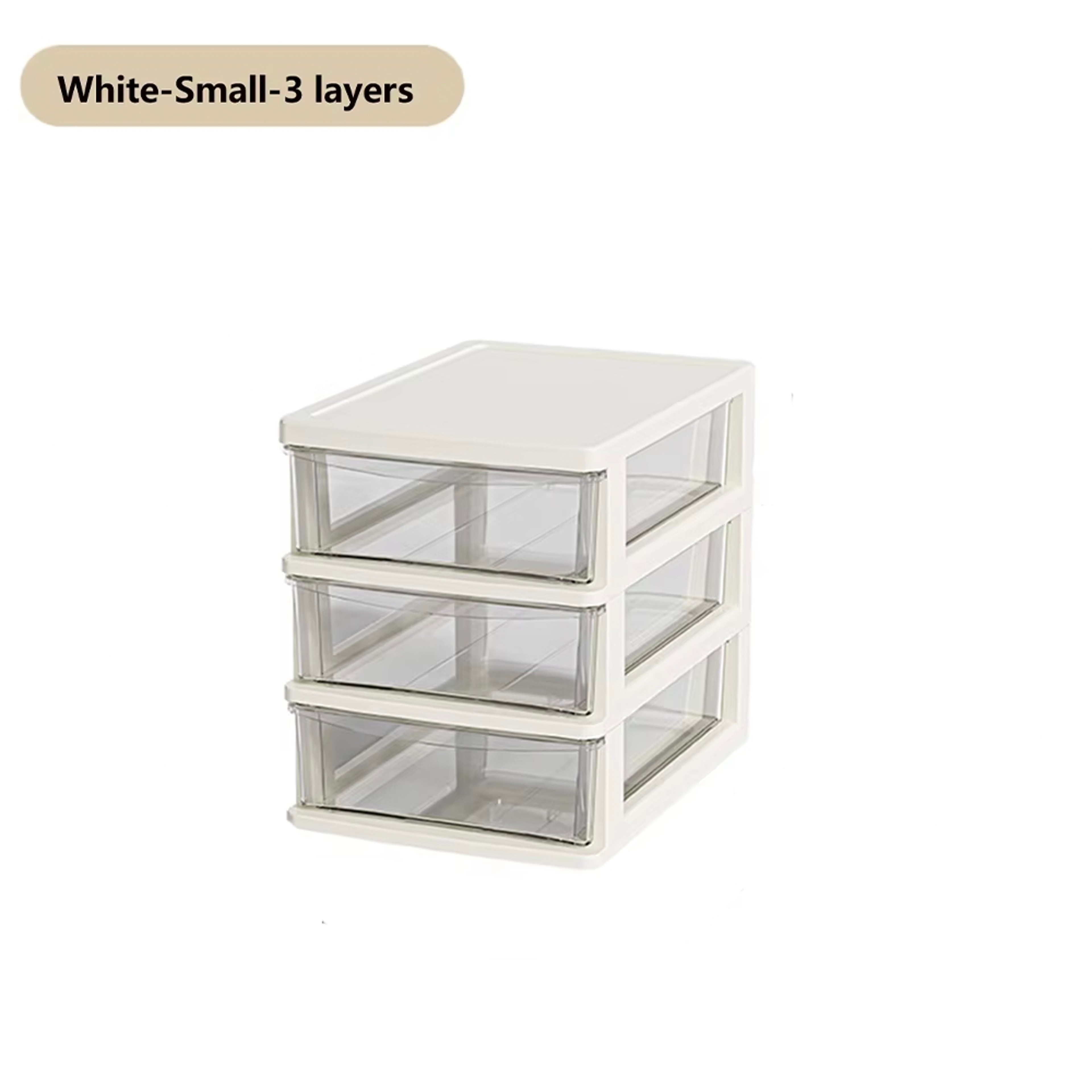 Clear Desktop Organizer Storage Box with Drawer for Makeup and Stationery – view 8