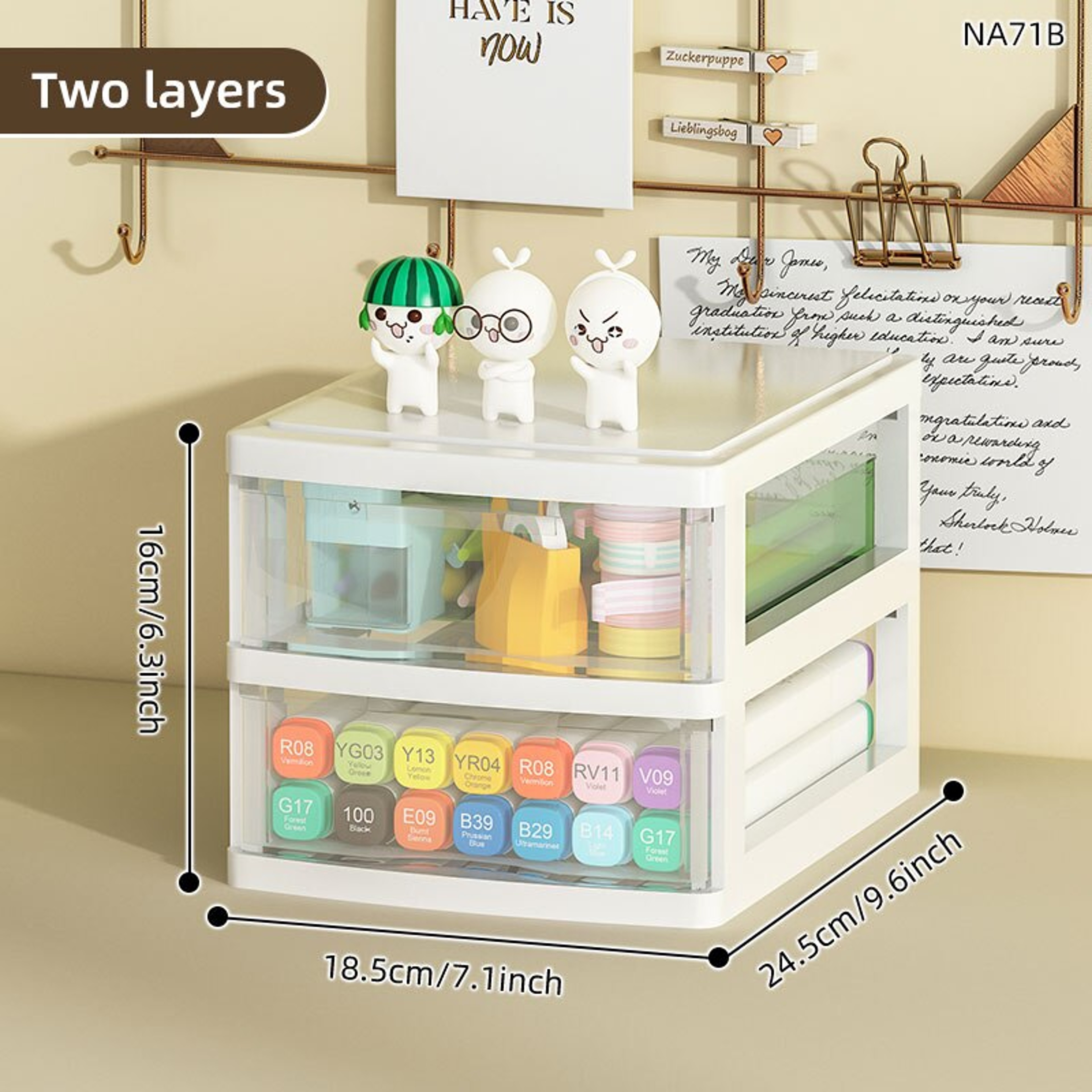 Desktop Drawer Organizer For Office Stationery Makeup And Small Essentials 6
