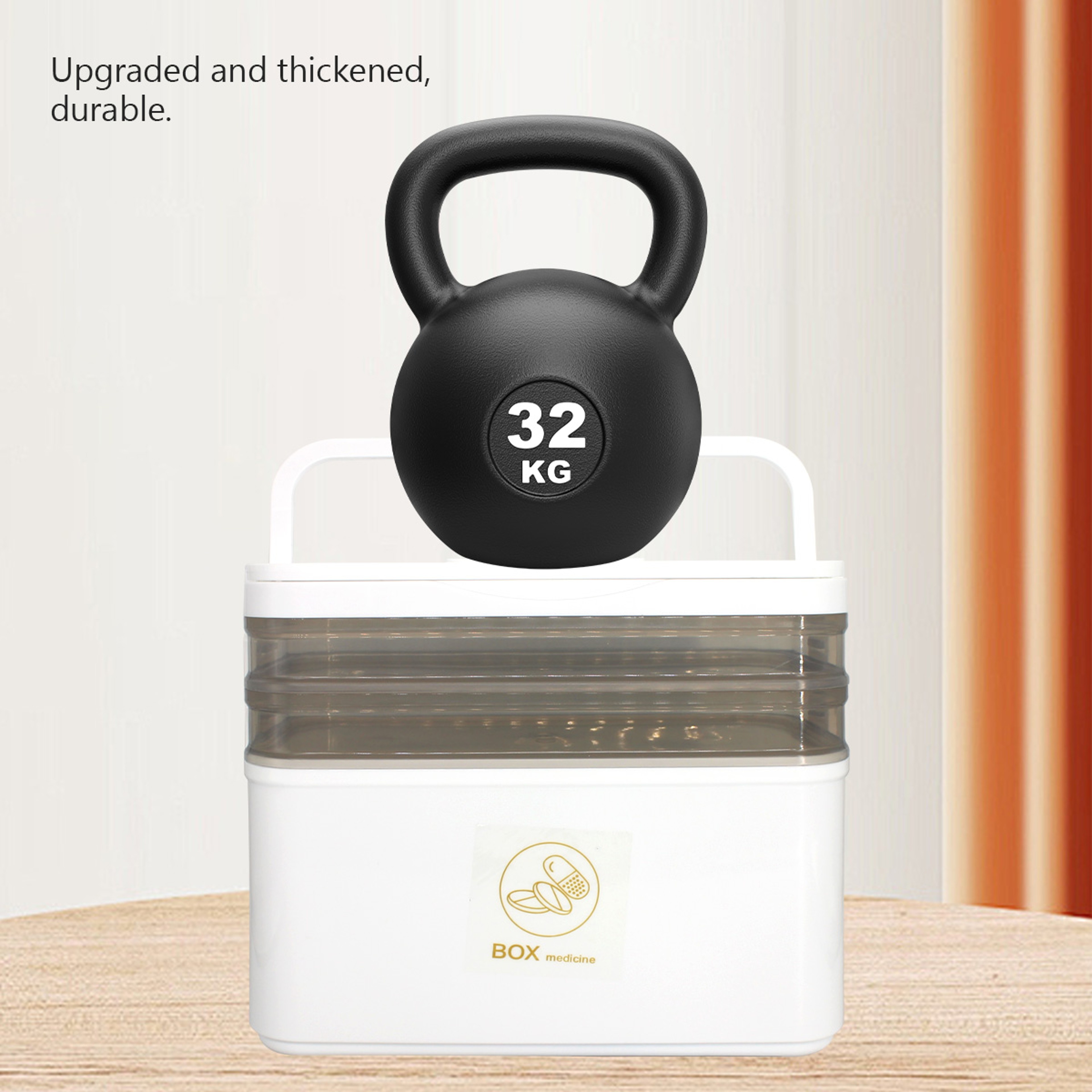 Large Capacity Medicine Storage Box Portable Multi Layer First Aid Organizer For Home And Travel 3