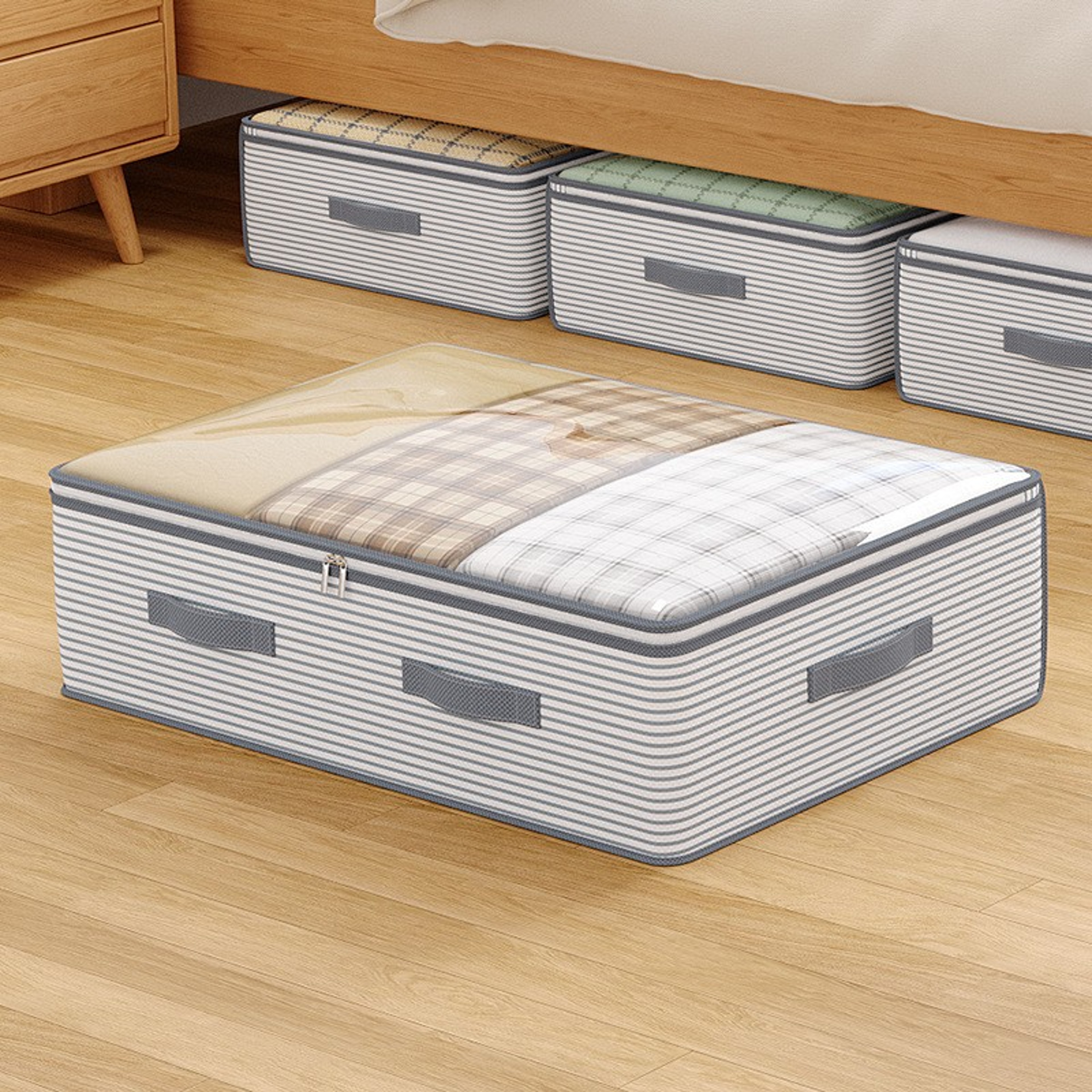 Large Under Bed Storage Bag With Clear Window Clothes And Closet Organizer 3