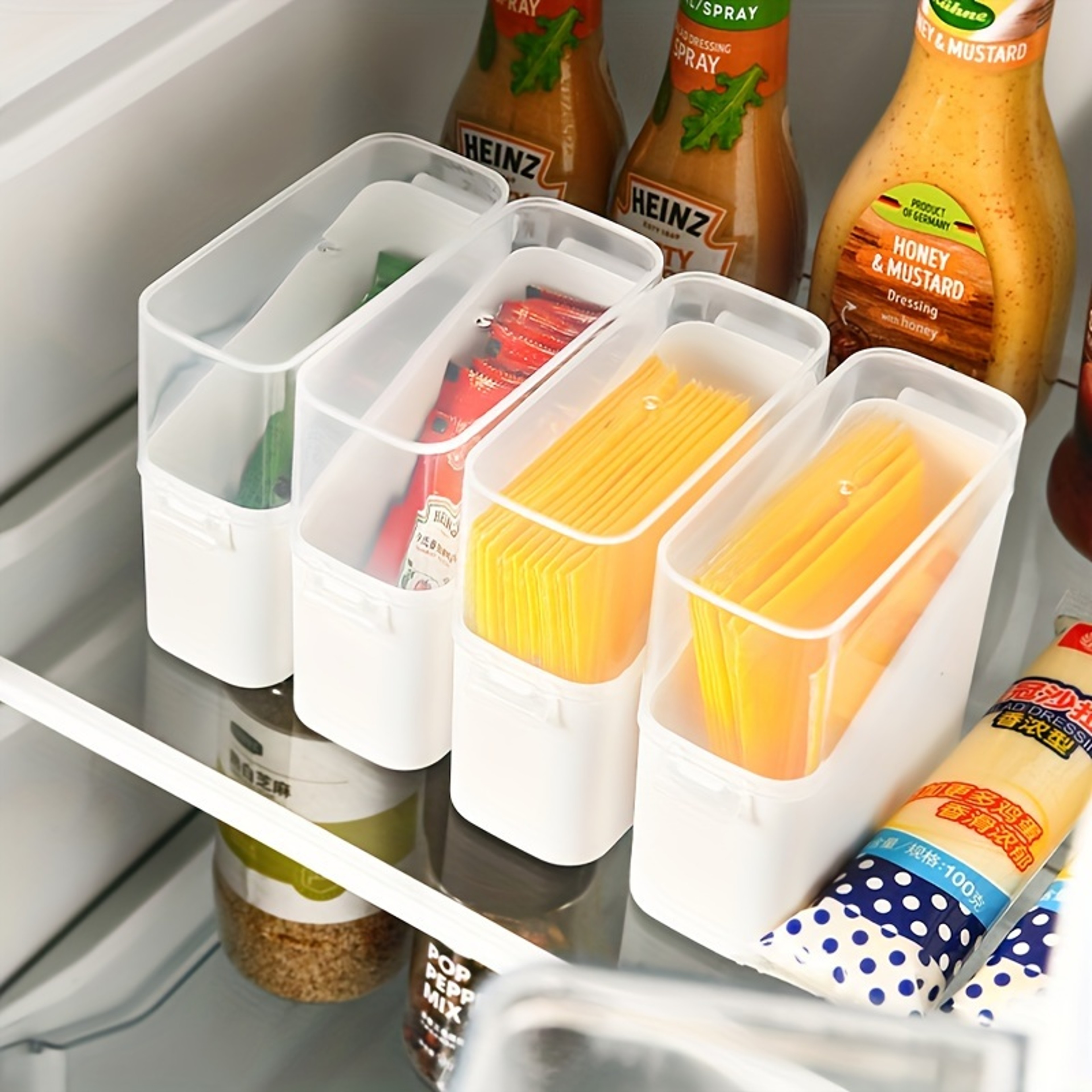 Japanese Tilt Lid Tea Bag Organizer And Coffee Pod Organizer Clear Storage Box 1