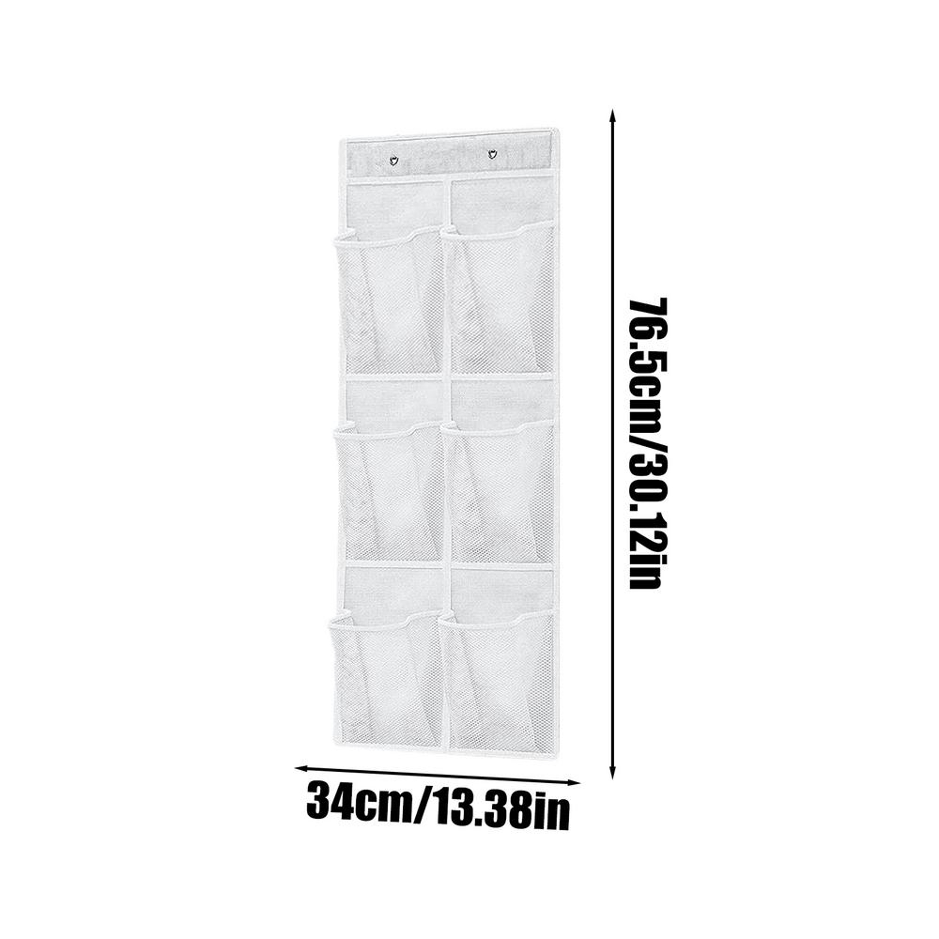 Over The Door Shoe Organizer With Mesh Storage Pockets 5