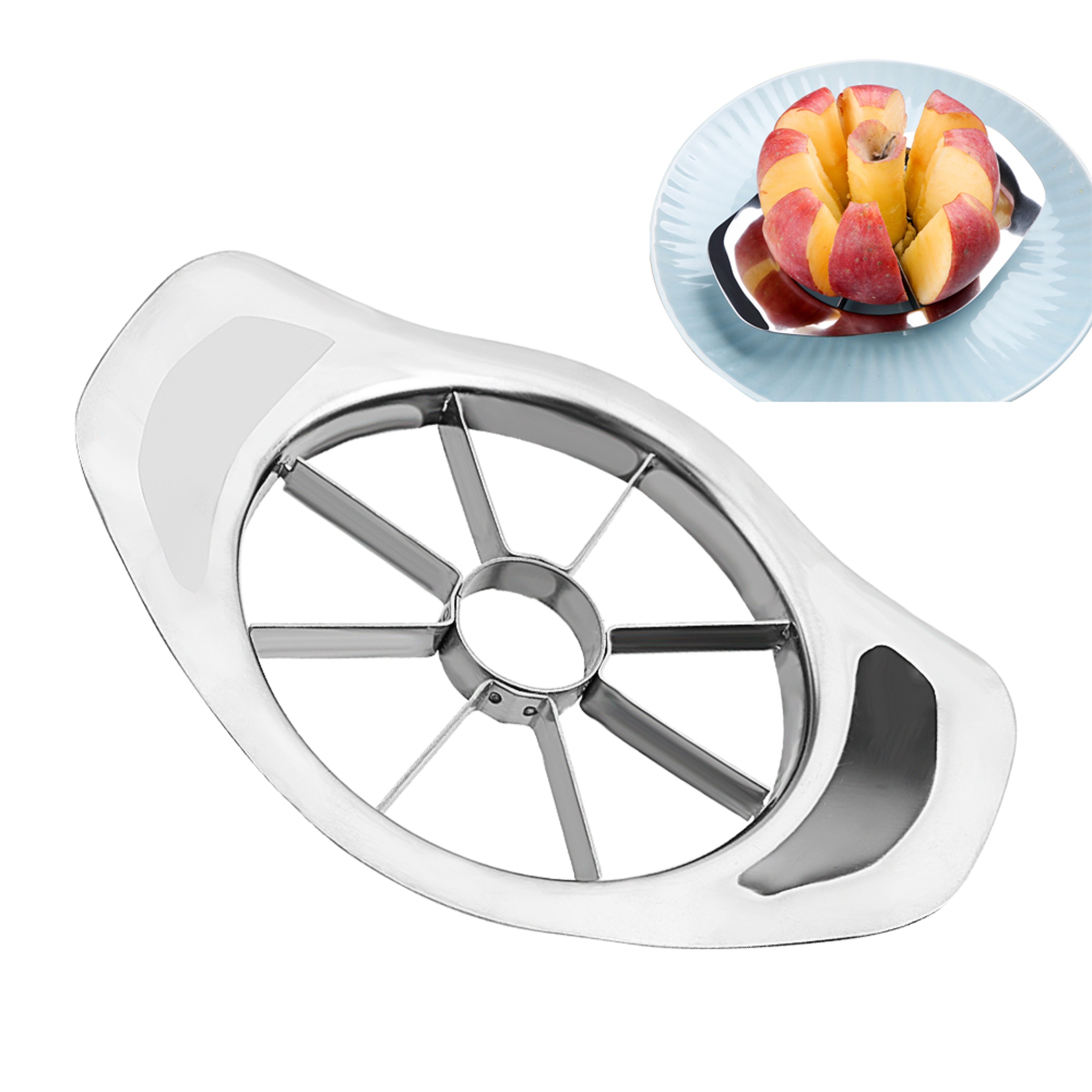 Stainless Steel Fruit Cutter & Slicer Multi-Functional Kitchen Gadget for Perfect Slices of Apples, Pears & Potatoes – view 8
