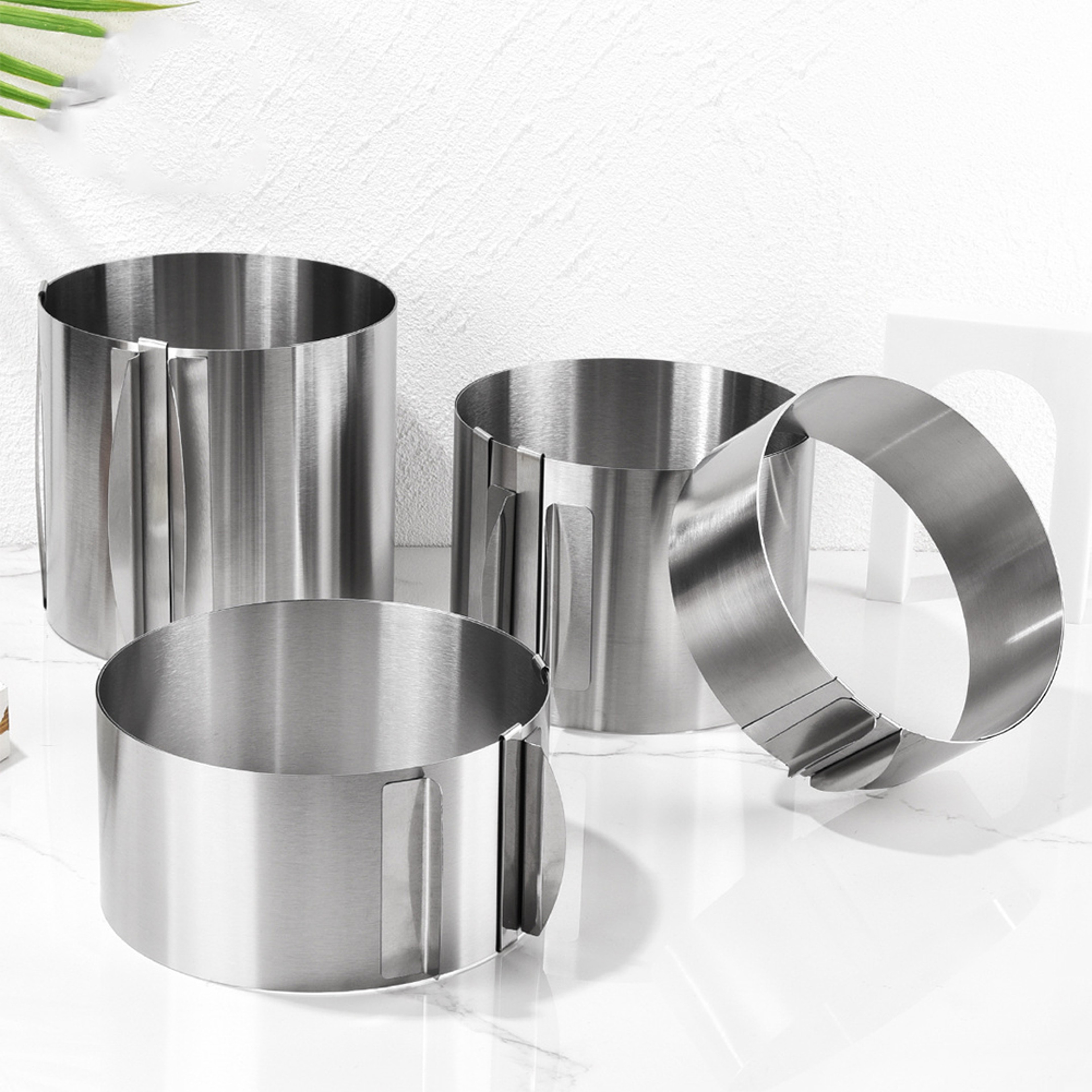 Premium Stainless Steel Telescopic Mousse Ring Mold Adjustable Cake Ring 1630cm With Rustproof Desi 3