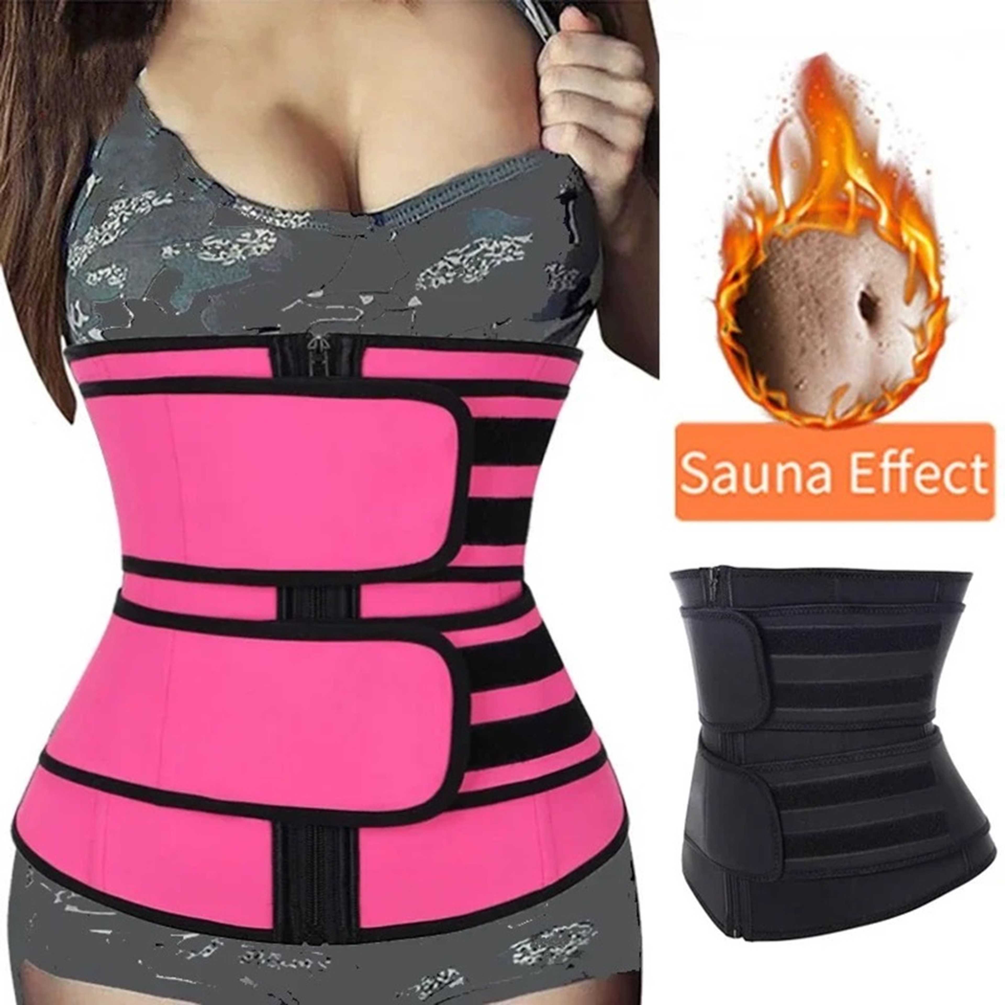 Sweat Trimmer Waist Cincher Sport Girdle For Maximum Fat Burning  Weight Loss Slimming Body Shaper  0