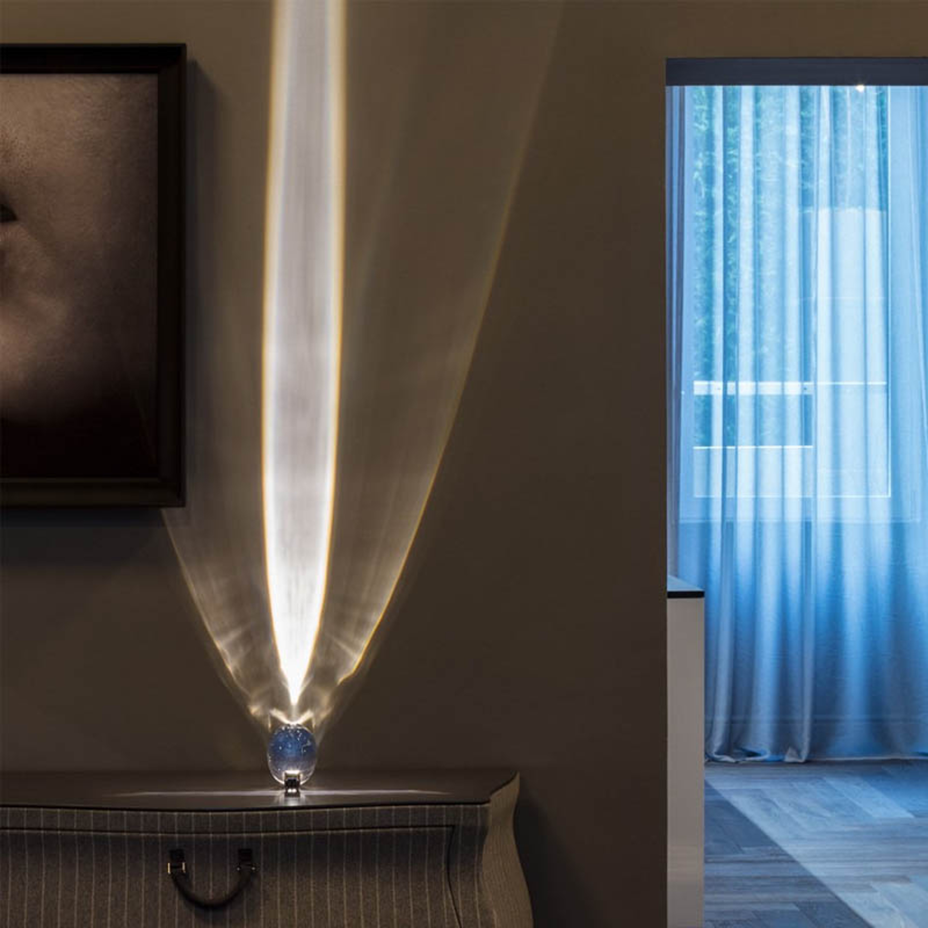 Eye Of The Sky Crystal Lamp EggShaped LED Night Light Projector Italian Design Home Decor For Livin 3