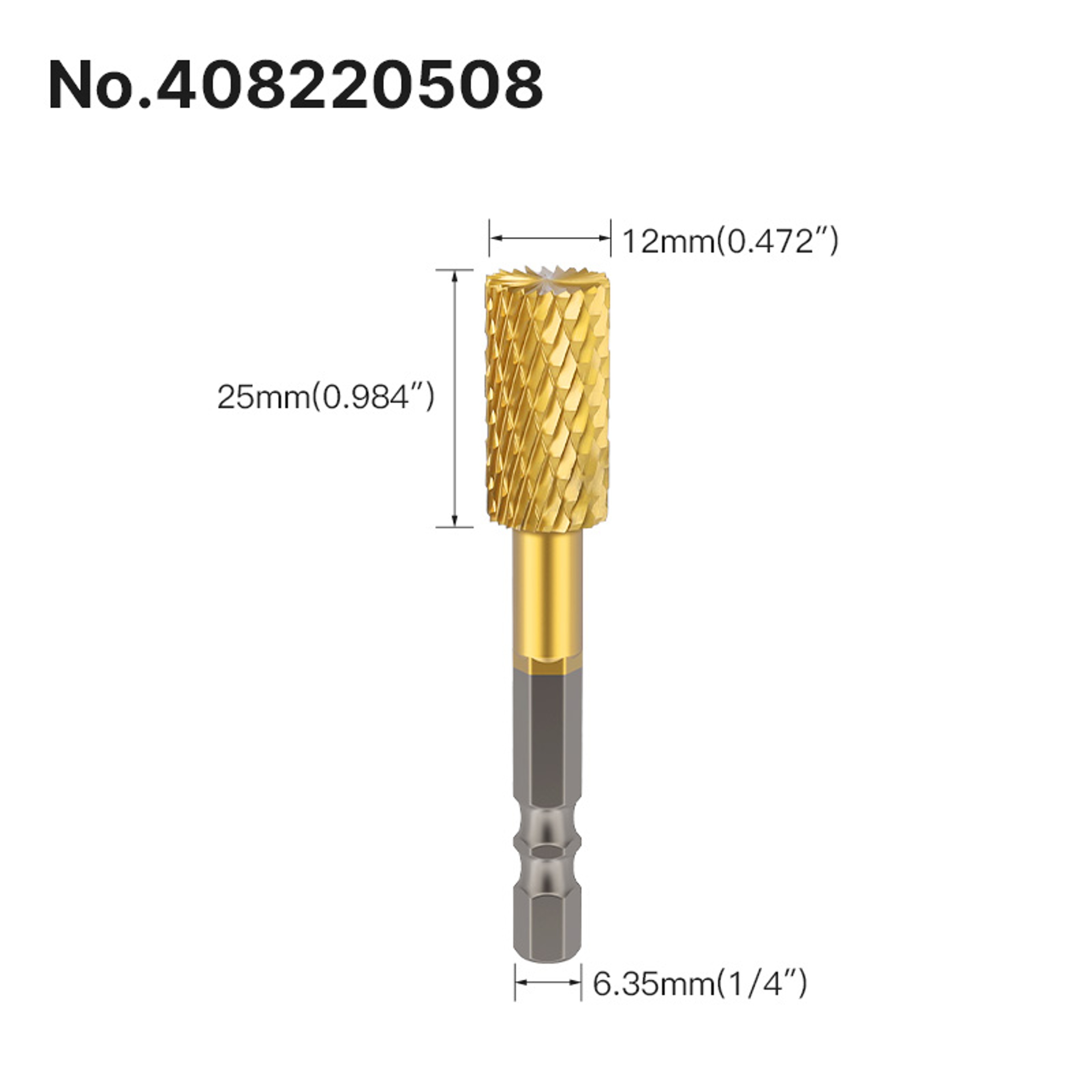 Professional Rotary File Set with Hexagon Shank, Titanium Coated Carbide Burrs for Metal Grinding, Wood Carving – view 29