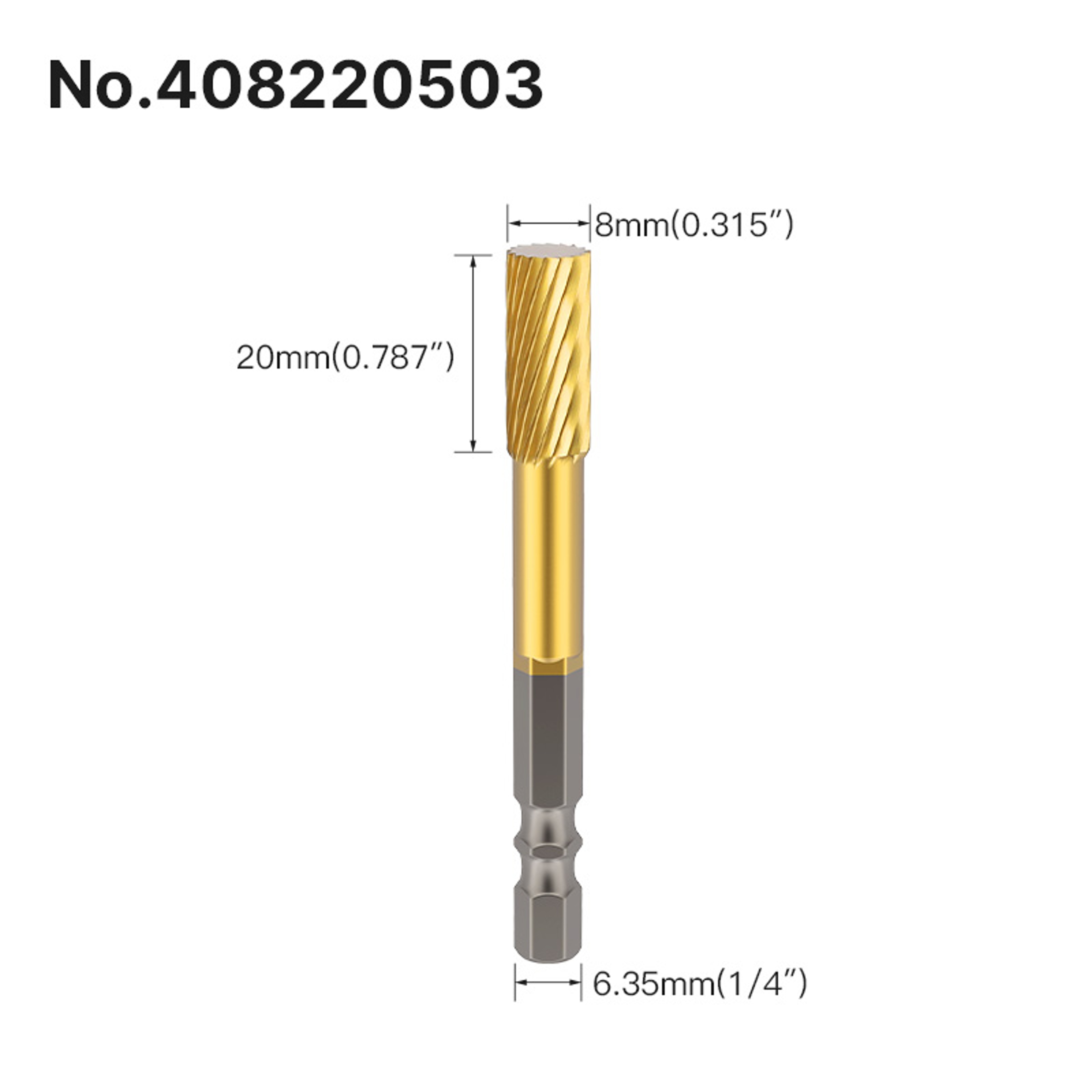 Professional Rotary File Set with Hexagon Shank, Titanium Coated Carbide Burrs for Metal Grinding, Wood Carving – view 32