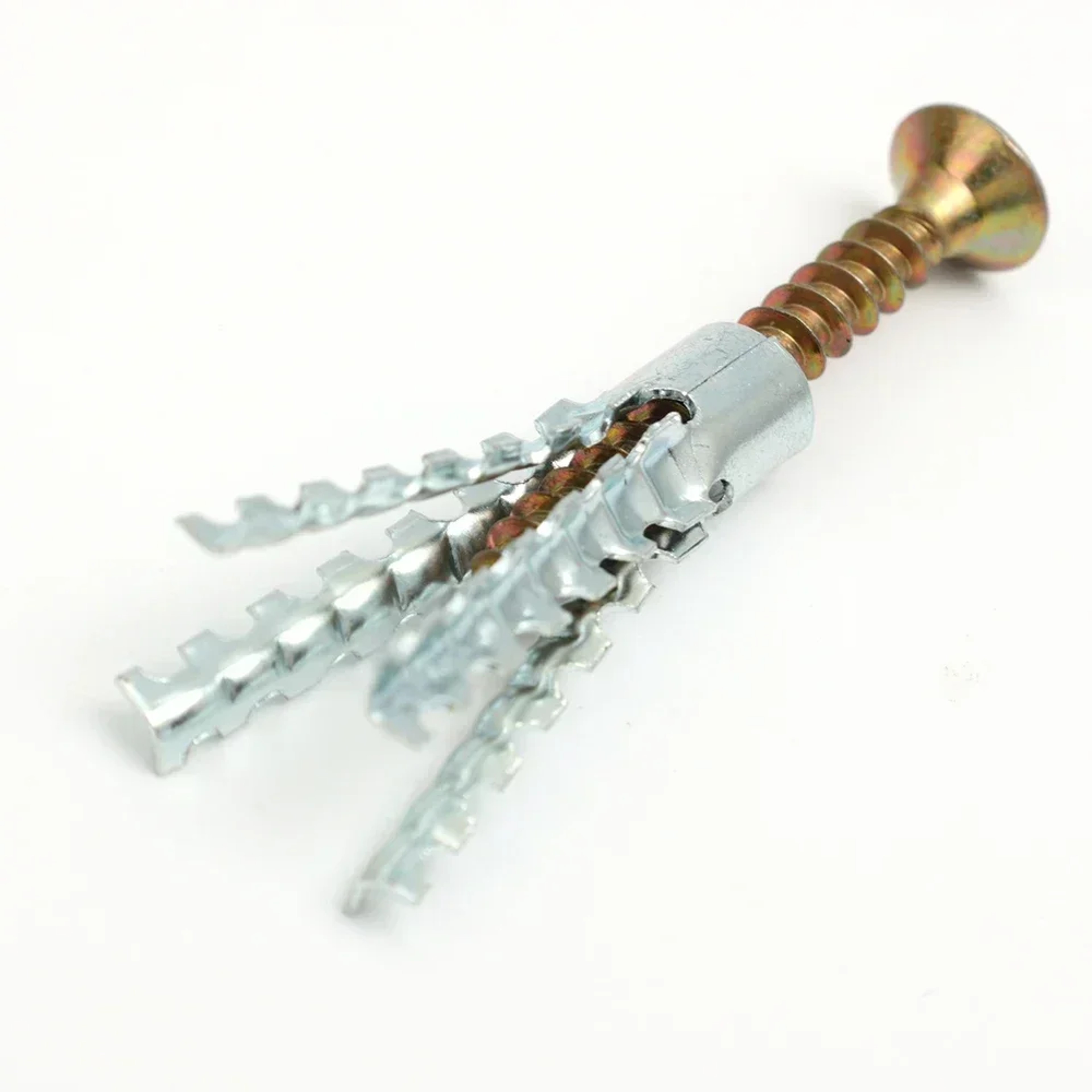 100/10sets Heavy-Duty Metal Serrated Expansion Tube,Self-Tapping Screws Kit, Concrete Wall Anchors, Fasteners for Secure – view 3