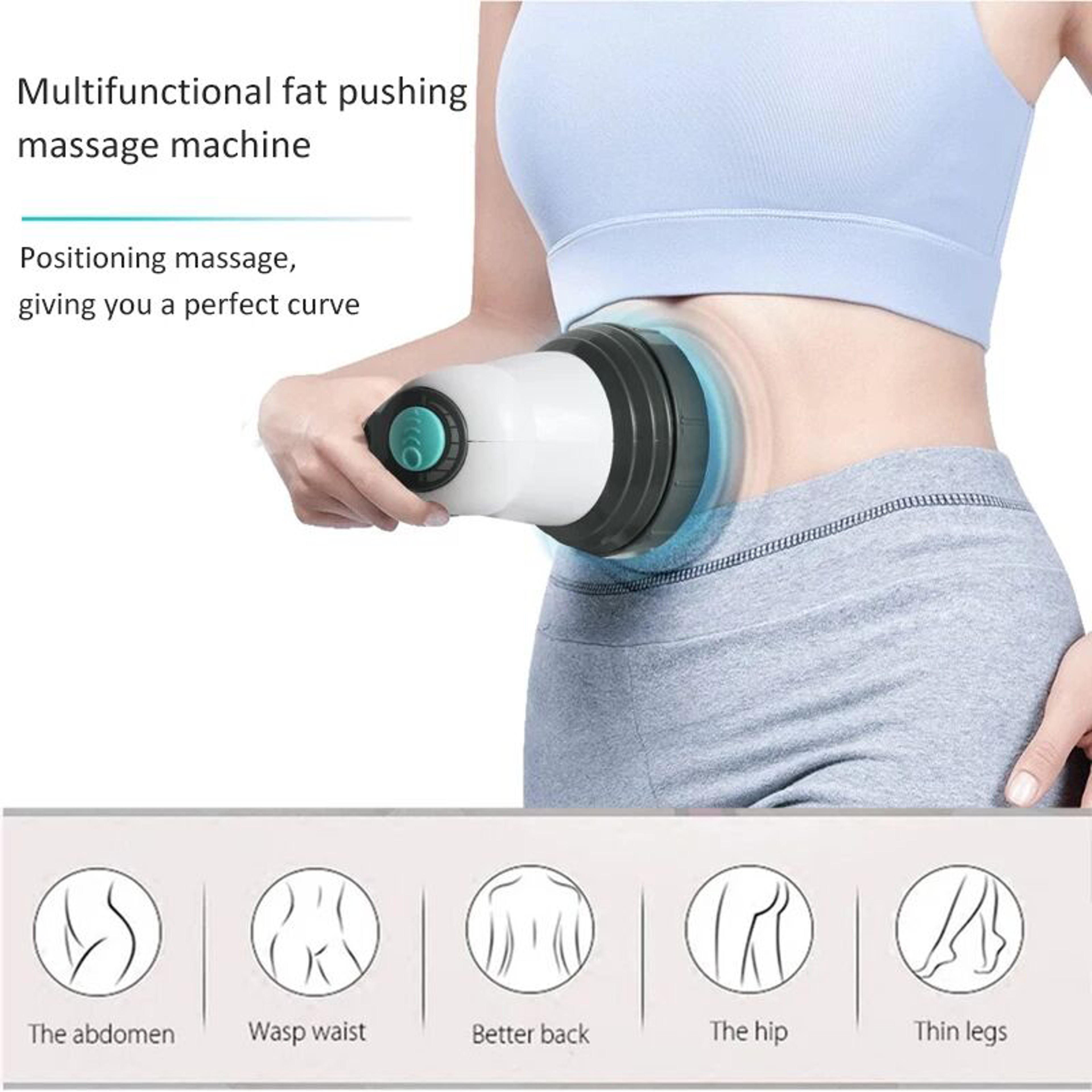 Portable Body Electric Massager, Anti Cellulite & Fat Slimming Vibration for Neck, Waist, Cervical Spine Health Care – view 3
