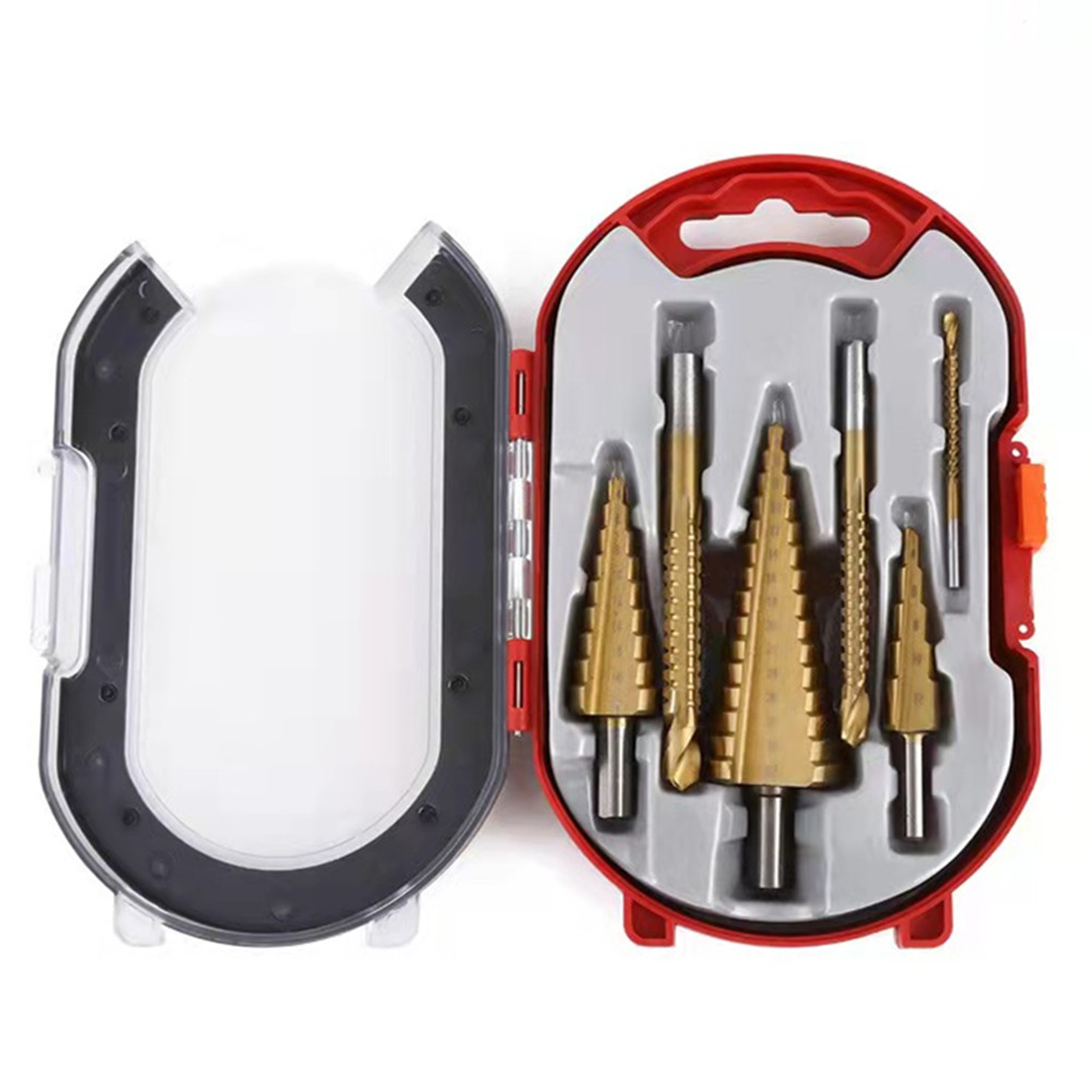 6Pcs Titanium Step Drill Bit Set, High-Speed Steel Milling Cutter for Woodworking, Metal, and Core Hole Opening – view 8