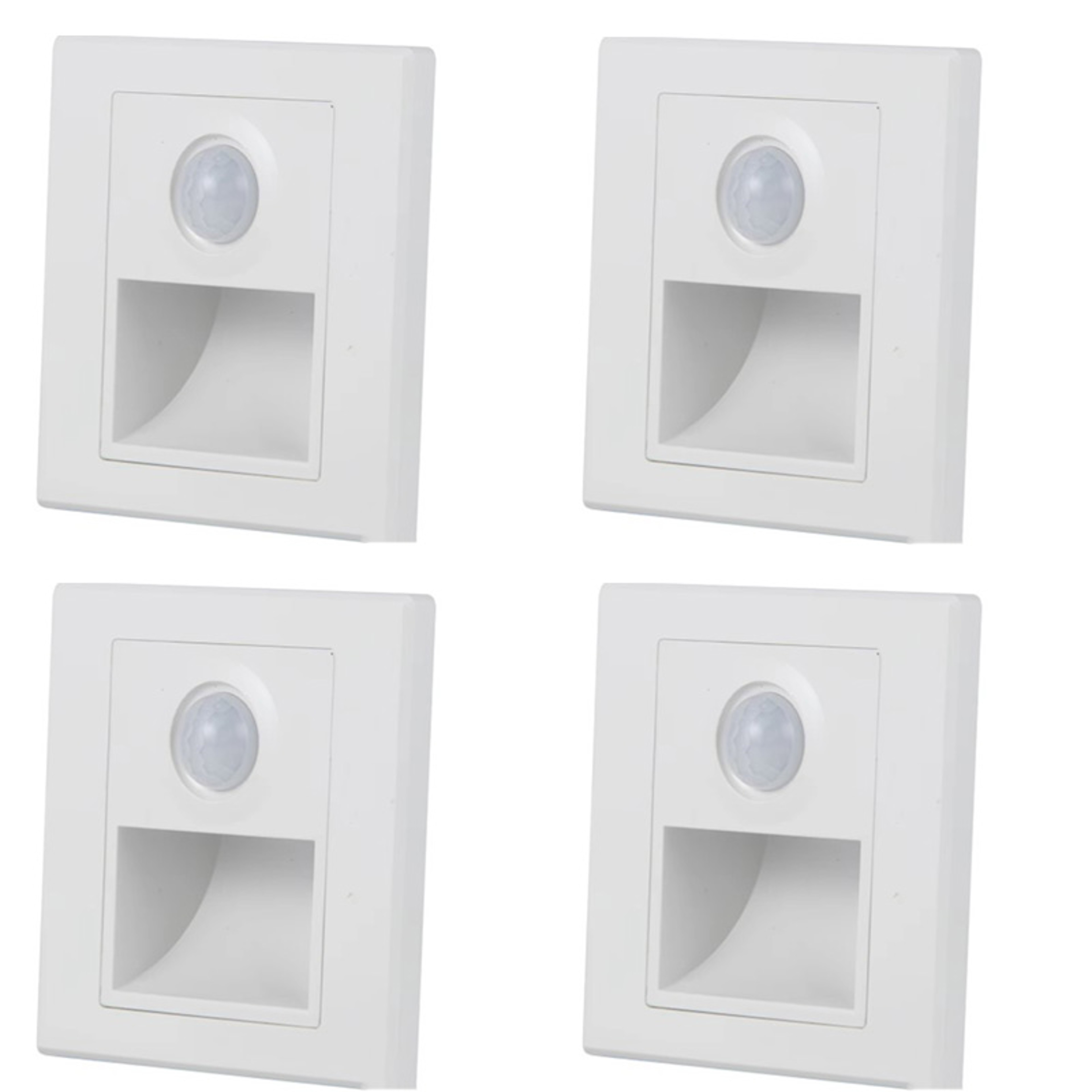 Motion Sensor Night Light AC 110V240V LED Recessed Staircase  Bedroom Wall Lamp With Auto OnOff Det 7