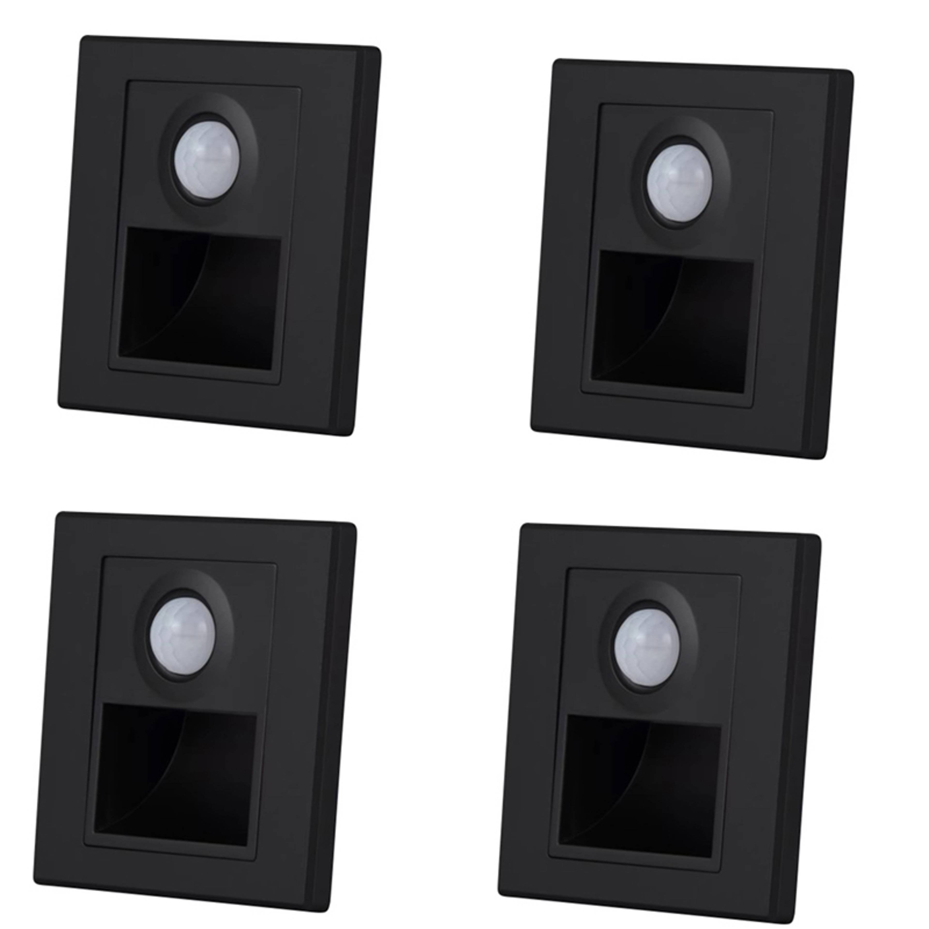 Motion Sensor Night Light AC 110V240V LED Recessed Staircase  Bedroom Wall Lamp With Auto OnOff Det 9