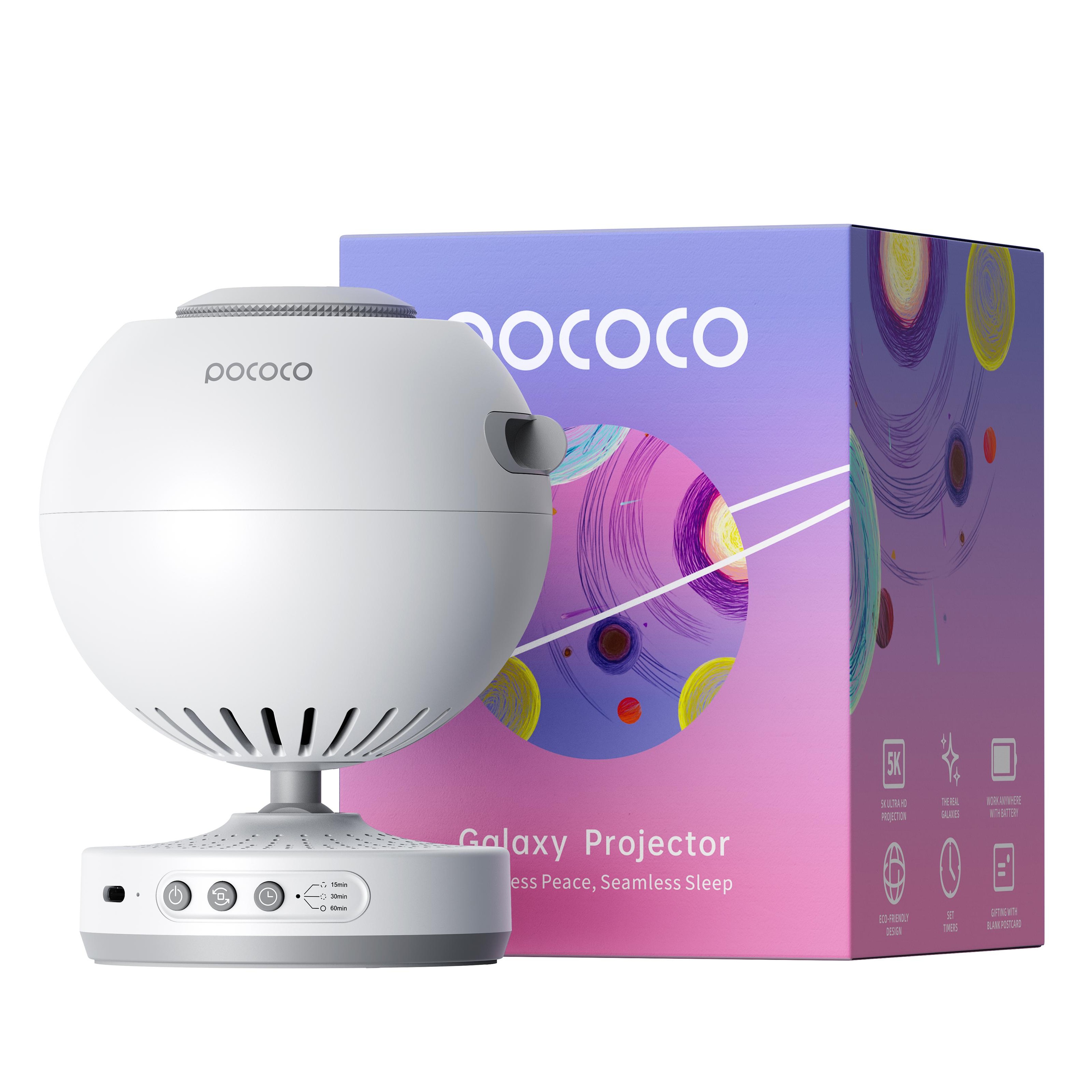 POCOCO Galaxy Projector Star Projector, Kids Night Light with High-Definition Soft Light & Built-in Stars – view 9