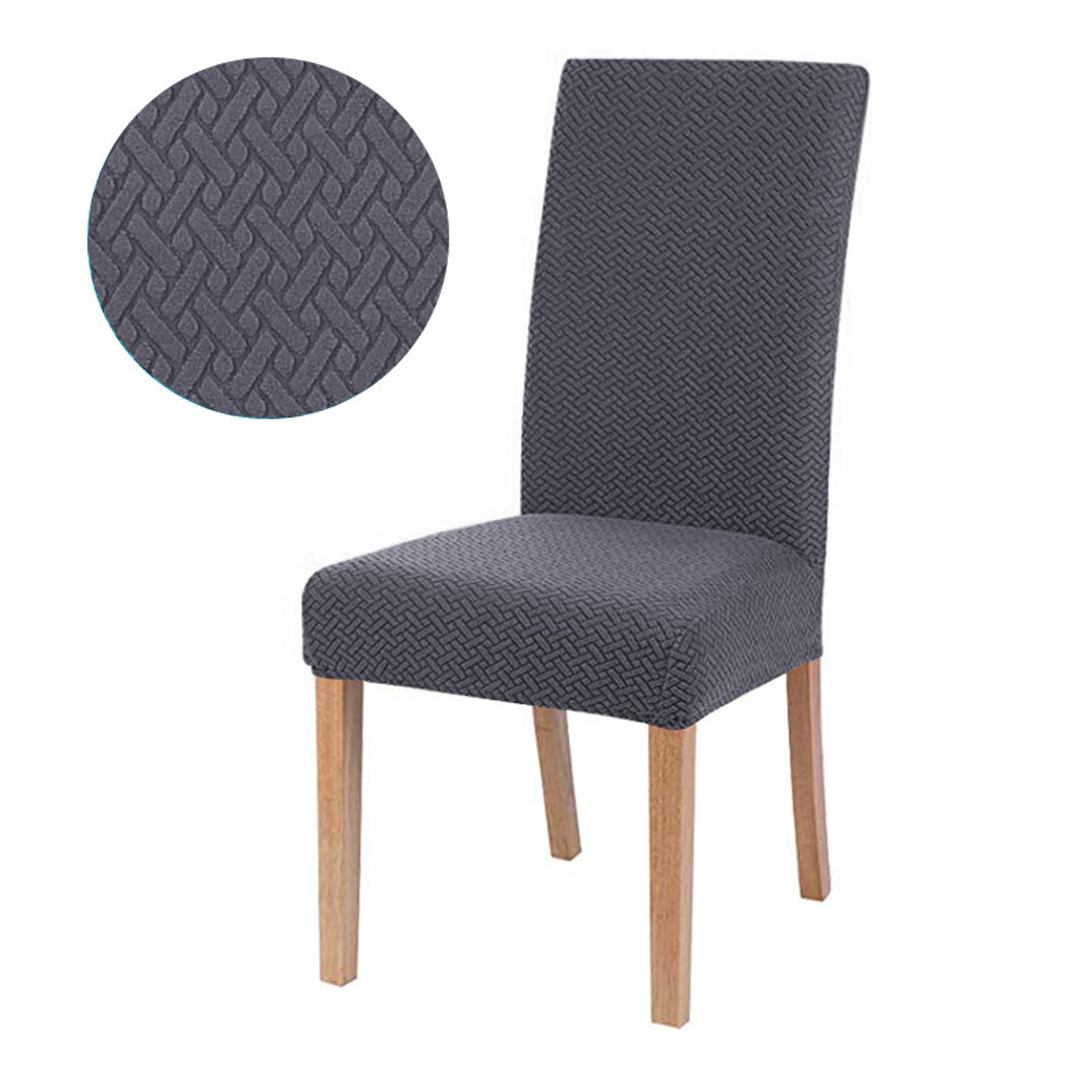 Universal Elastic Chair Covers, Stretchable Slipcovers for Dining Room Chairs, Living Room Office, Machine Washable – view 14