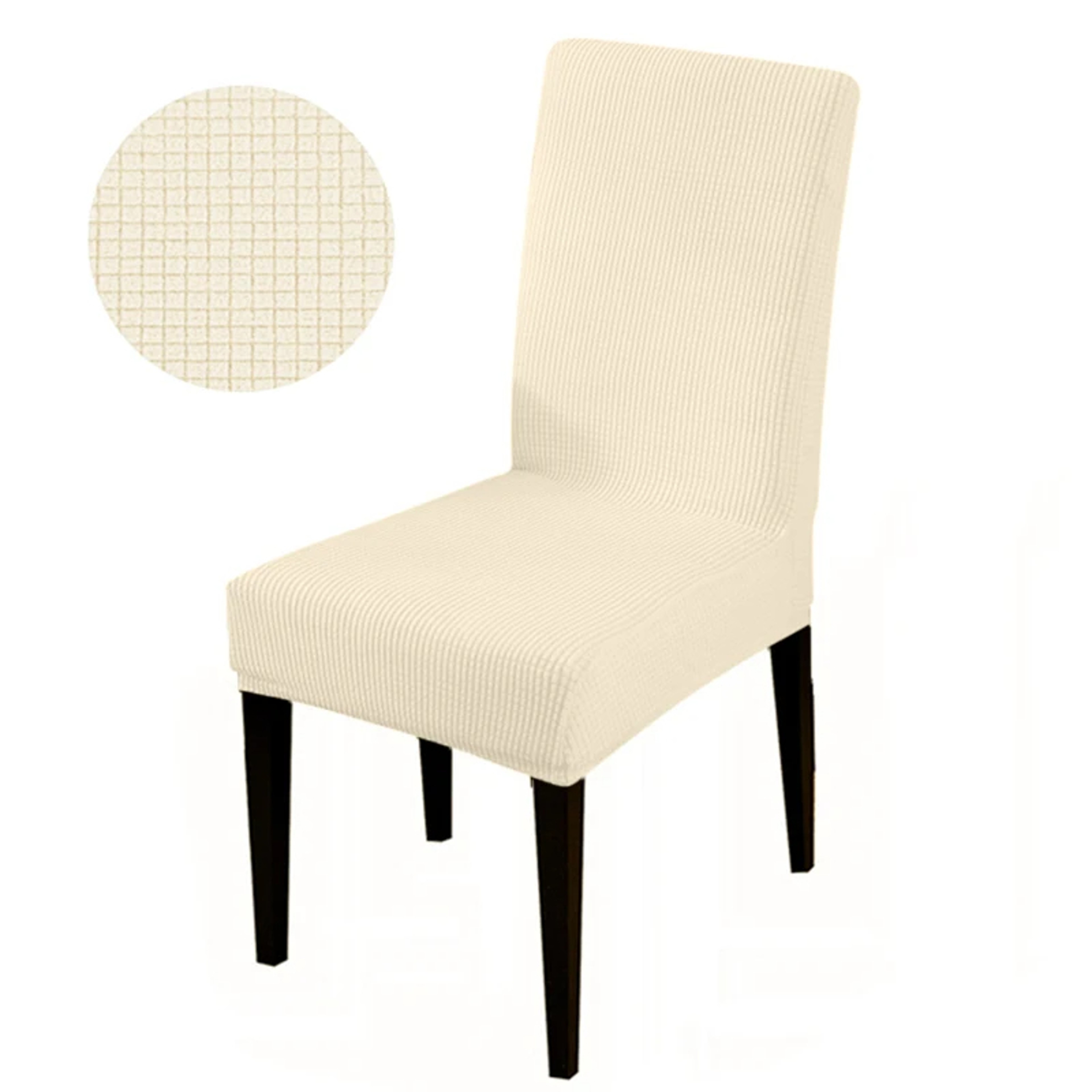 Universal Elastic Chair Covers, Stretchable Slipcovers for Dining Room Chairs, Living Room Office, Machine Washable – view 27