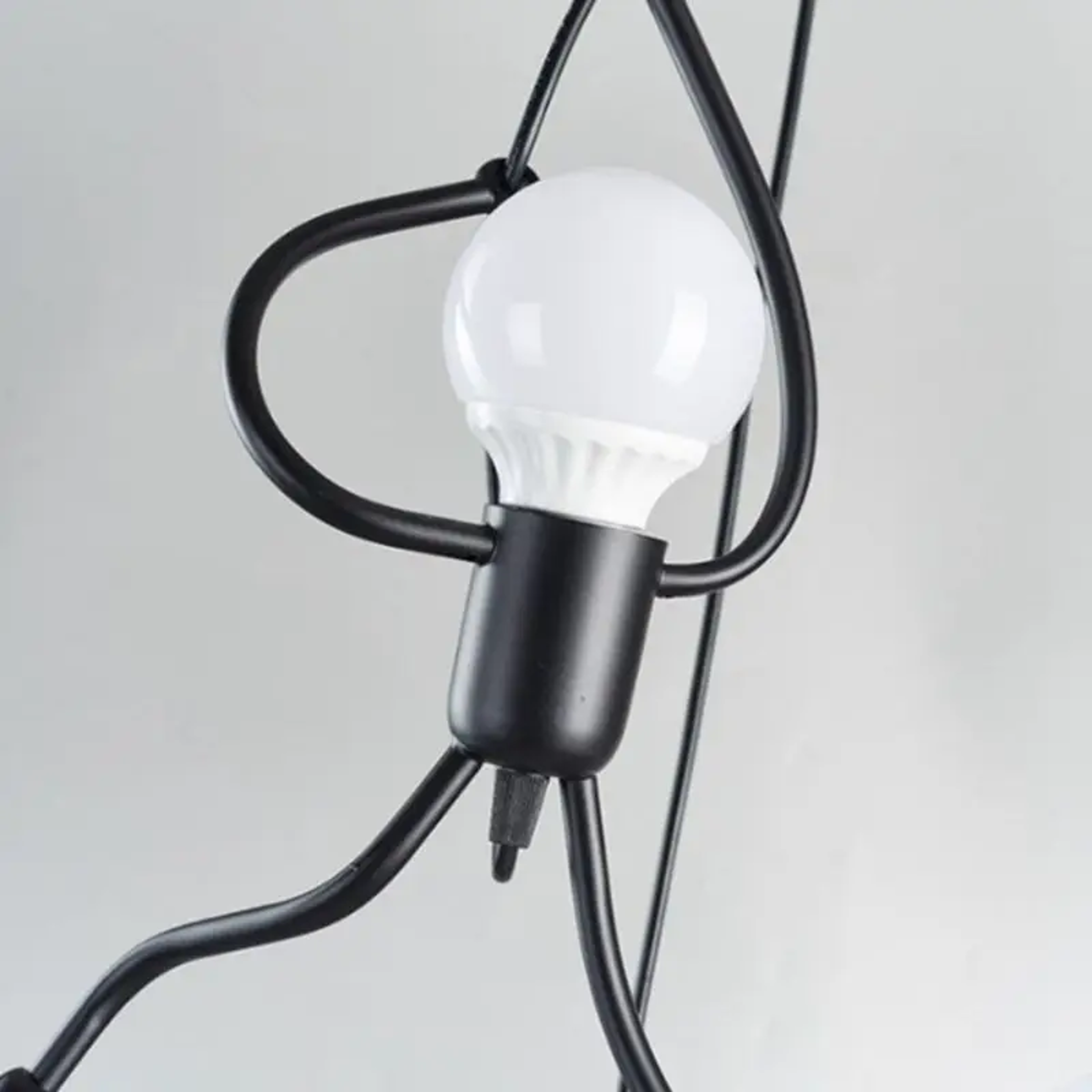 Vintage Iron Little Man Modern Arts Chandelier, Creative LED Ceiling Lamp for Home, Living Room, Children Bedroom Decor – view 5