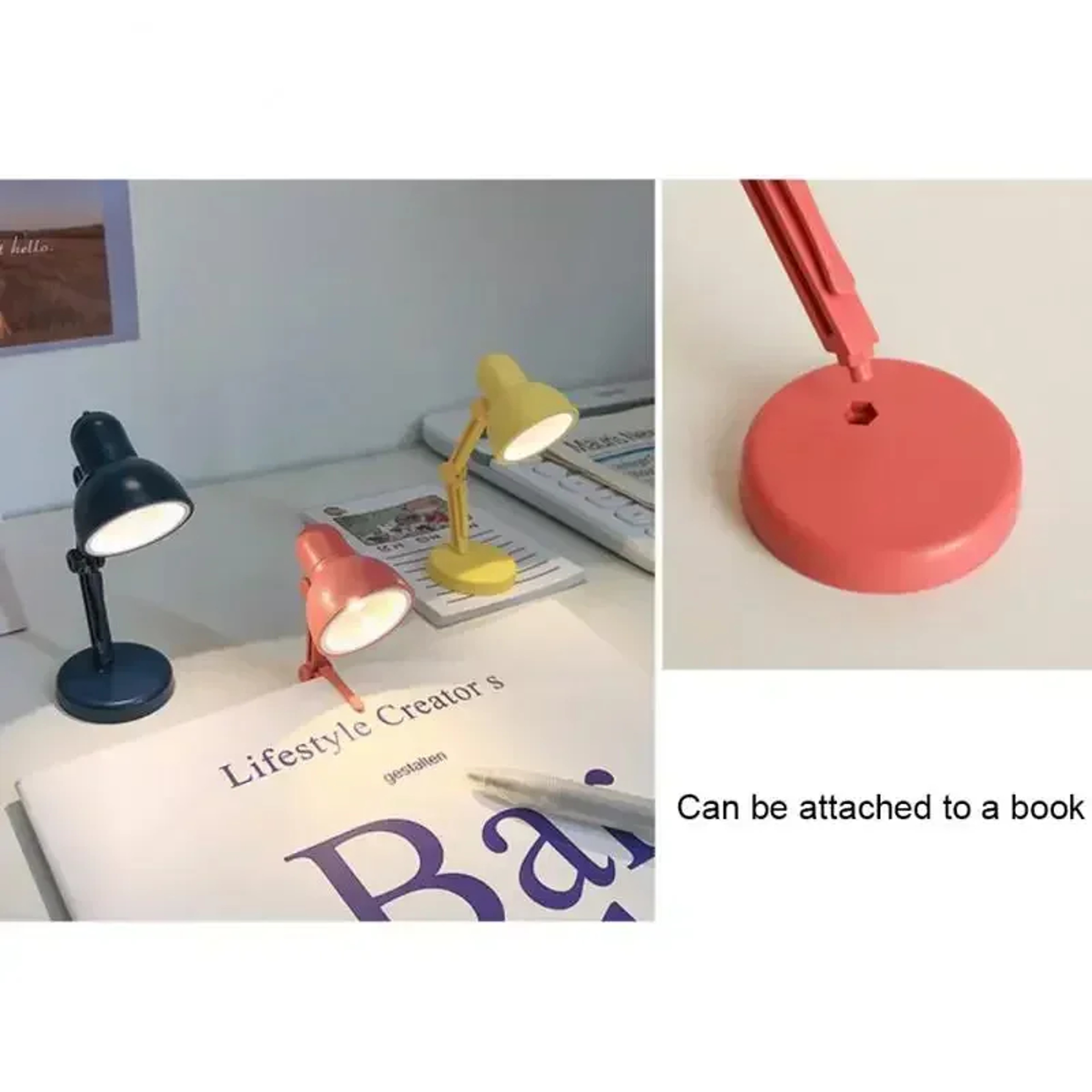 Mini Book Light With Clip 180 Foldable LED Reading Lamp For Night Reading EyeCaring Warm Light Magn 3