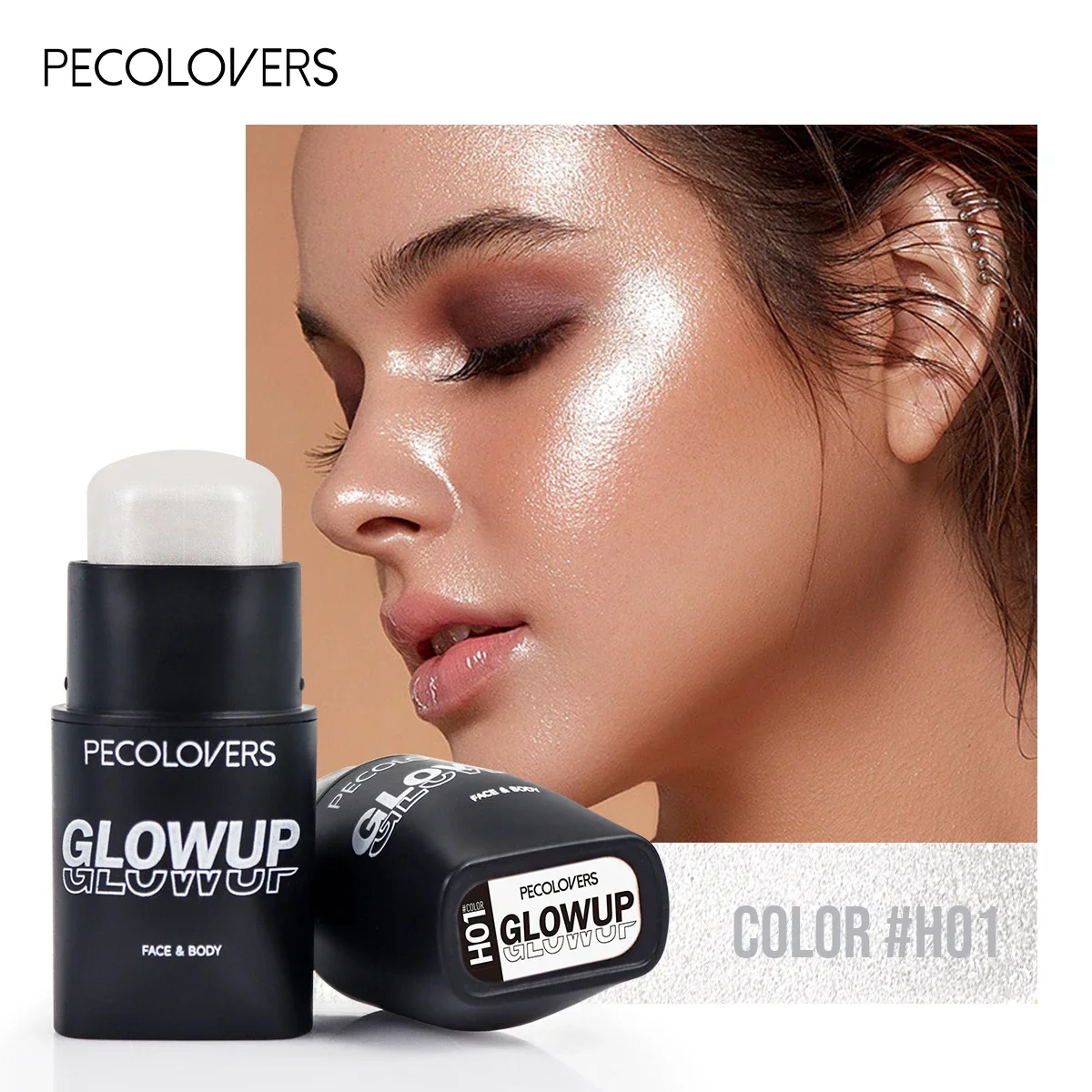 Long Lasting Natural 3D Face Bronzers, Waterproof Highlighter Stick Blush, Brightening Contour Concealer Makeup Cosmetic – view 9