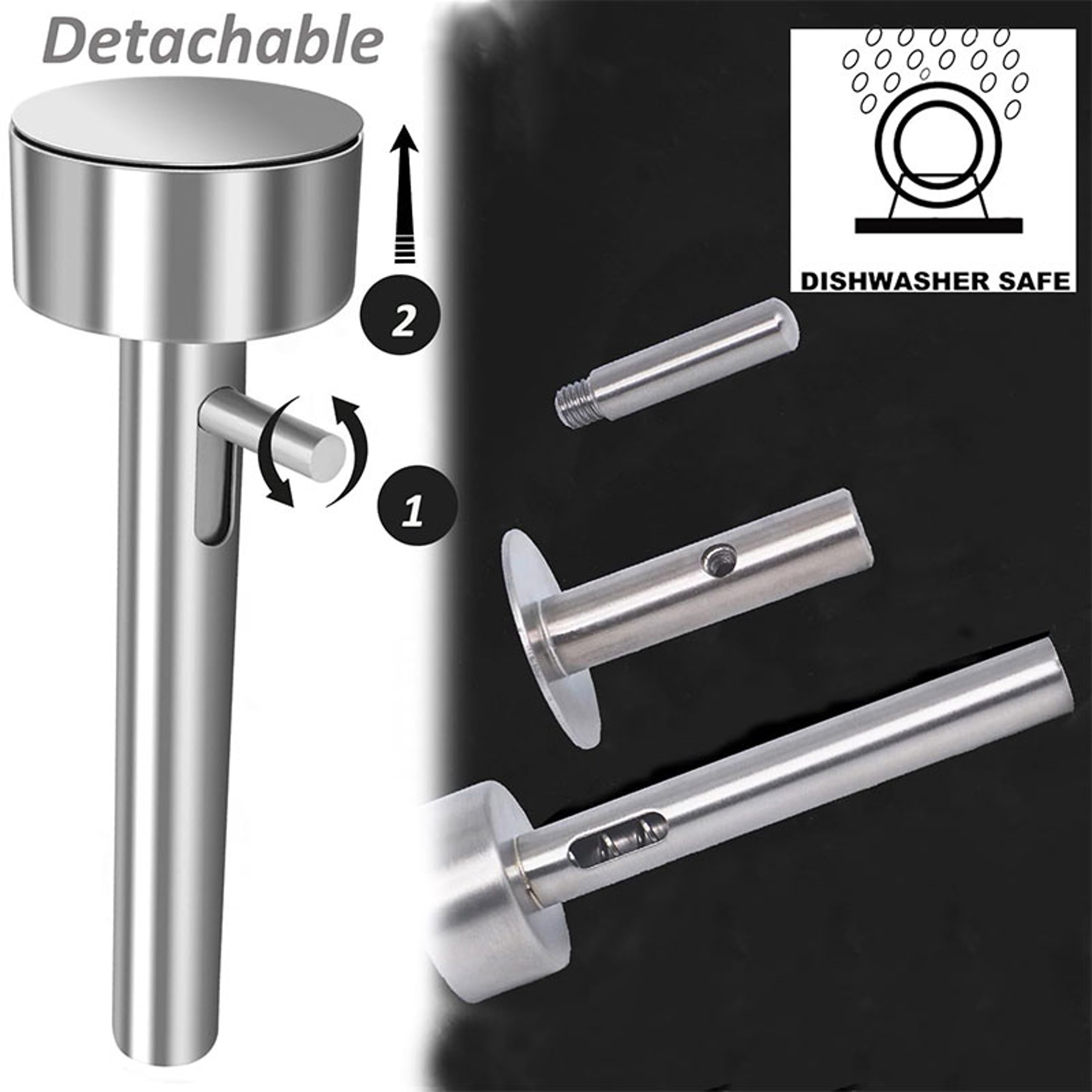 Professional Stainless Steel Falafel Scoop Maker Tool Nonsticky Falafel Meatball Mold Kitchen Gadge 2