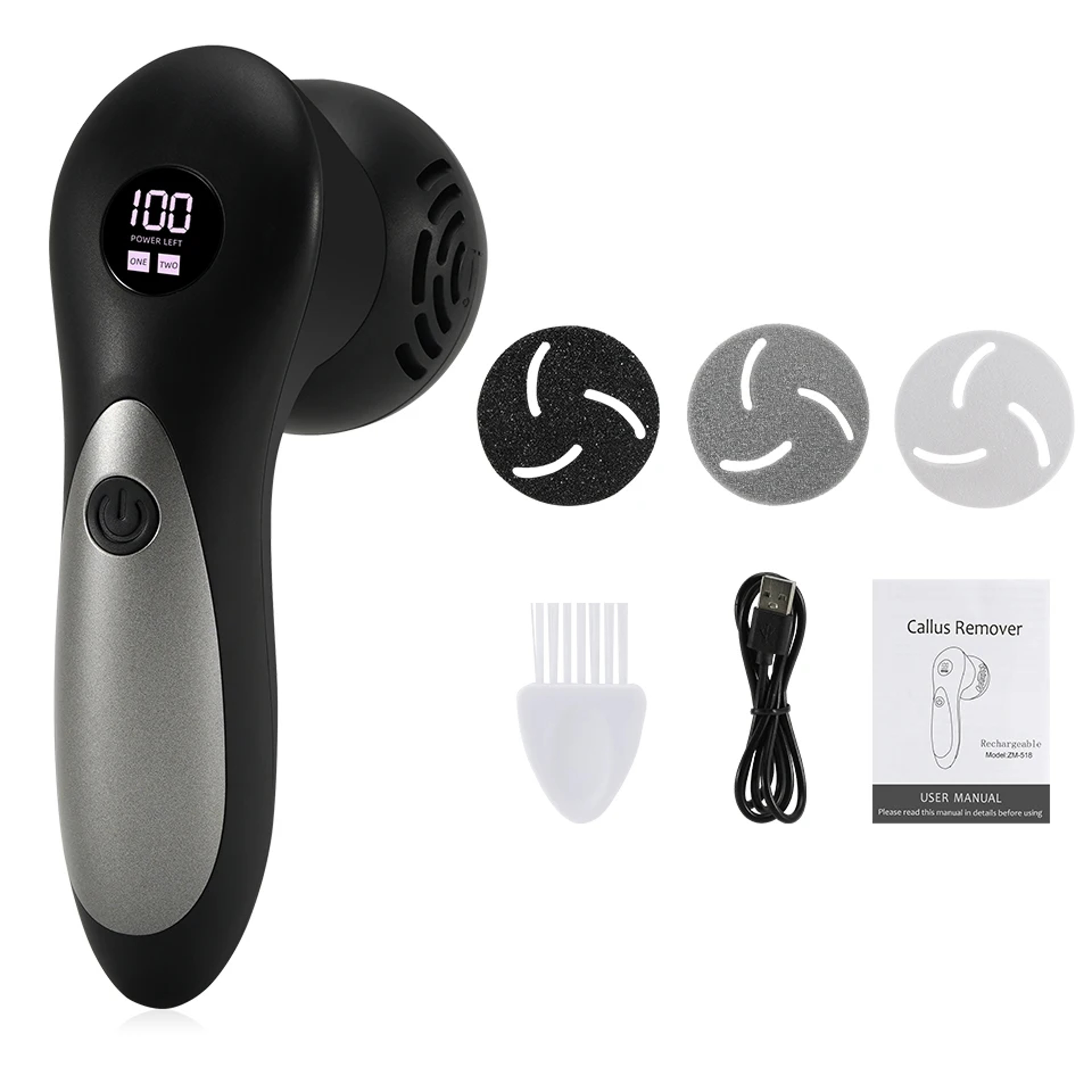 Electric Pedicure Tools Foot Care File, Feet Callus Remover Foot Files Machine for Heels Hard Dead Skin and Cracked Feet – view 8