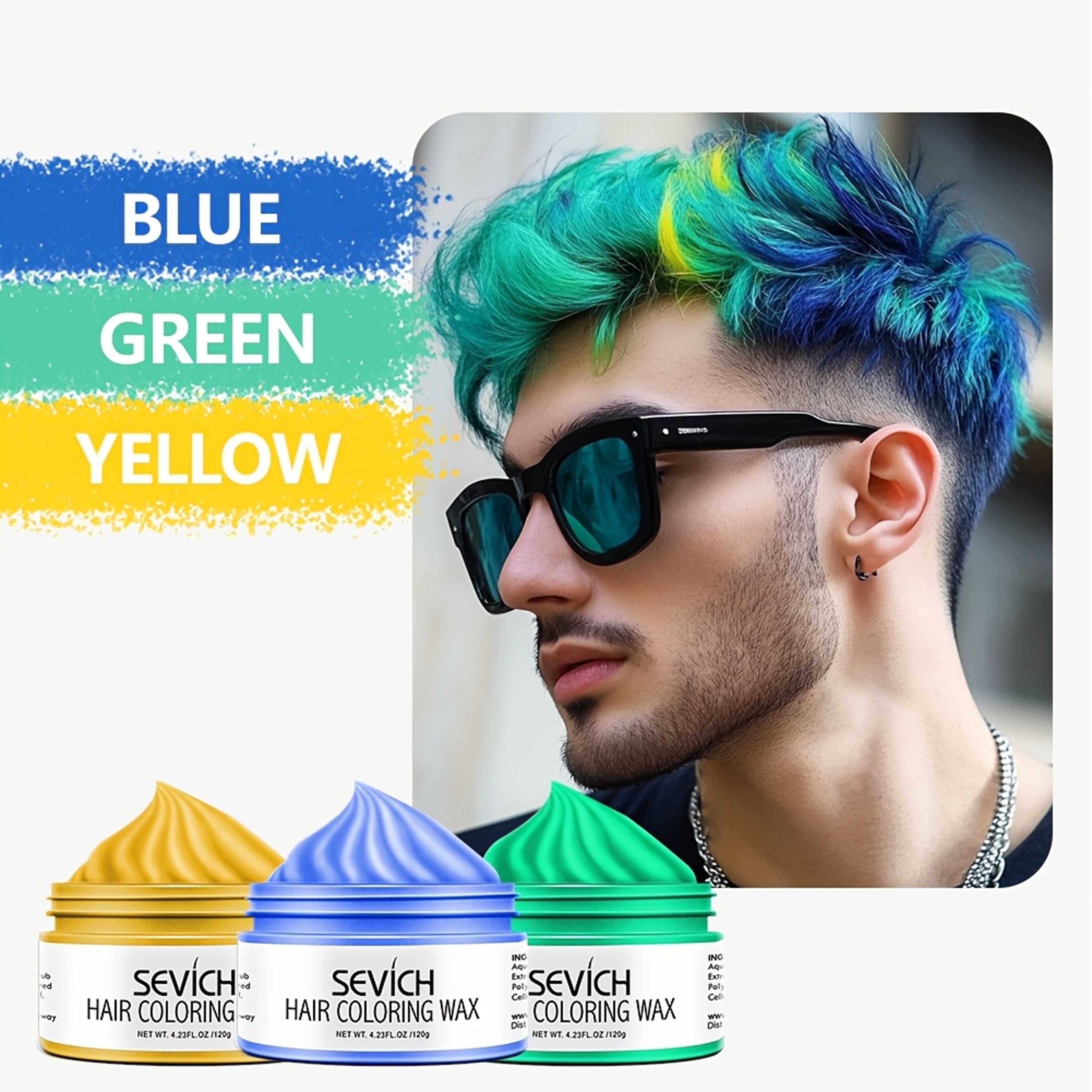 Childrens Multi Color Hair Dye Wax Disposable Hair Dyeing Cream For Fashion Makeup Safe DIY Hair Co 0
