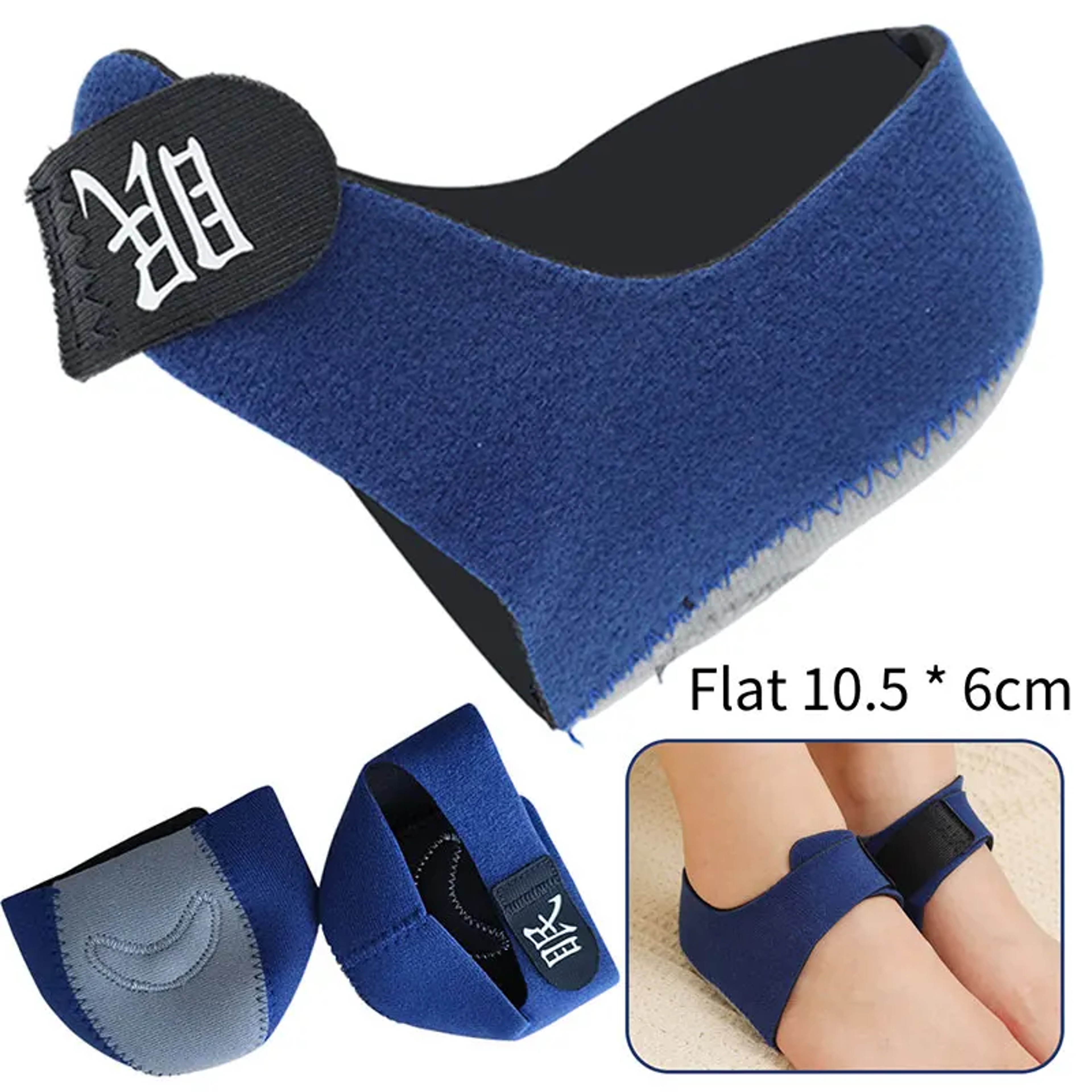 Plantar Fasciitis Silicone Heel Protector, U-Cup Shock Absorption Sleeve for Spur Relief, Pain-Free Walking Half-Yard – view 7