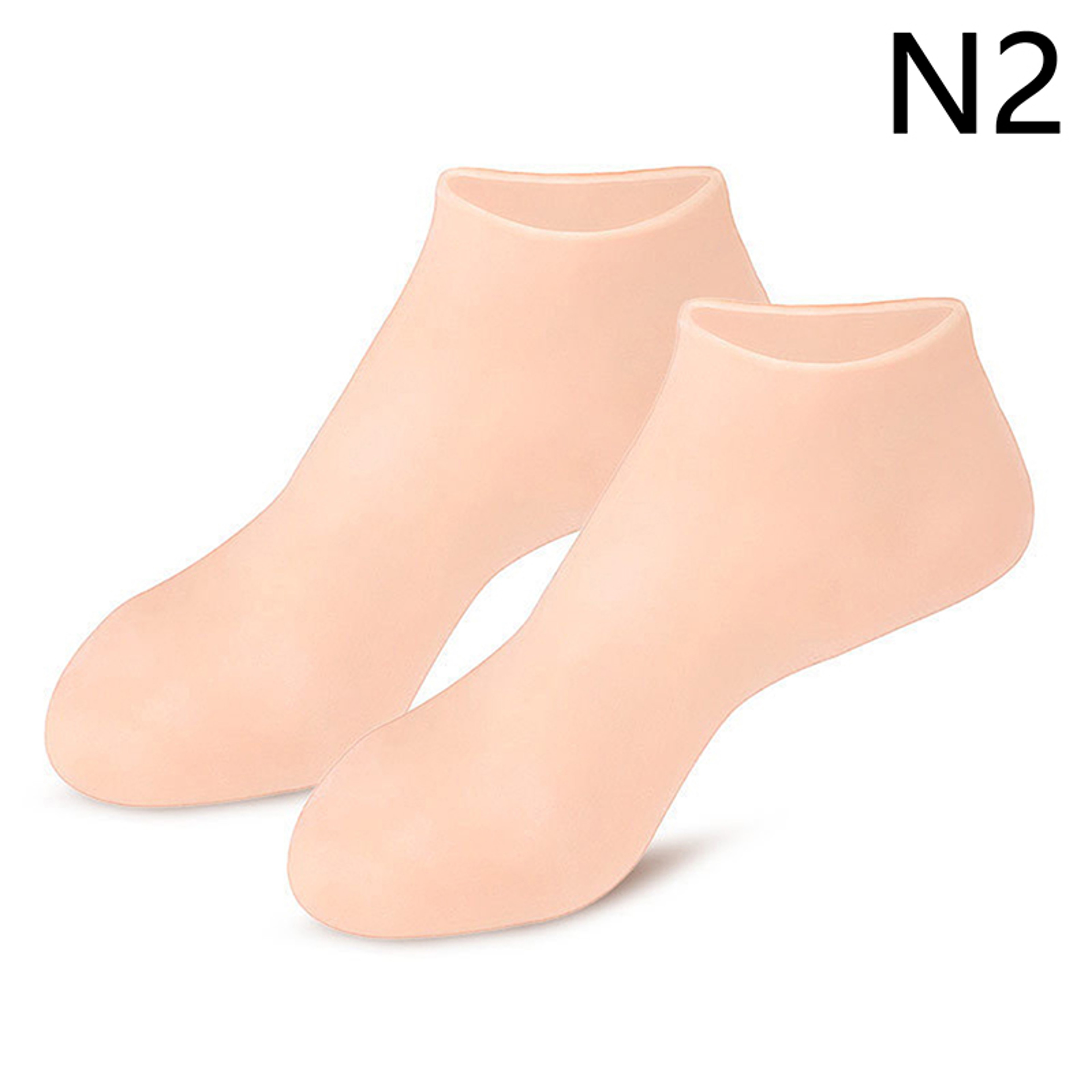 1 Pair Silicone Anti Crack Foot Mask Prevents Dryness, Foot Spa Mask Pedicure Socks Moisturizing Gloves for Feet Care – view 7