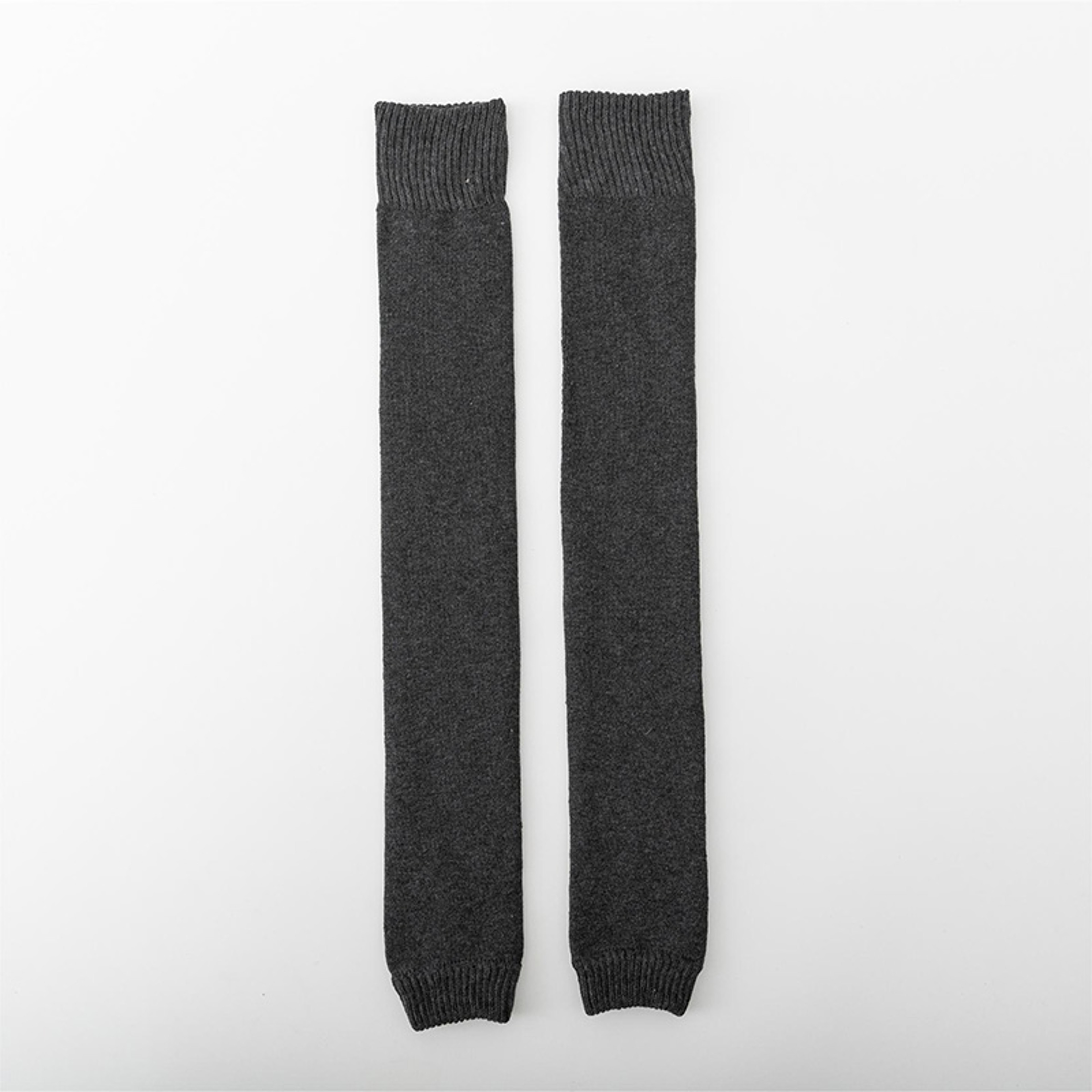 Winter Warm Knitted Leg Warmers for Women, Thick Wool Thermal Socks with Velvet Lining, Long Solid Color Stockings – view 11