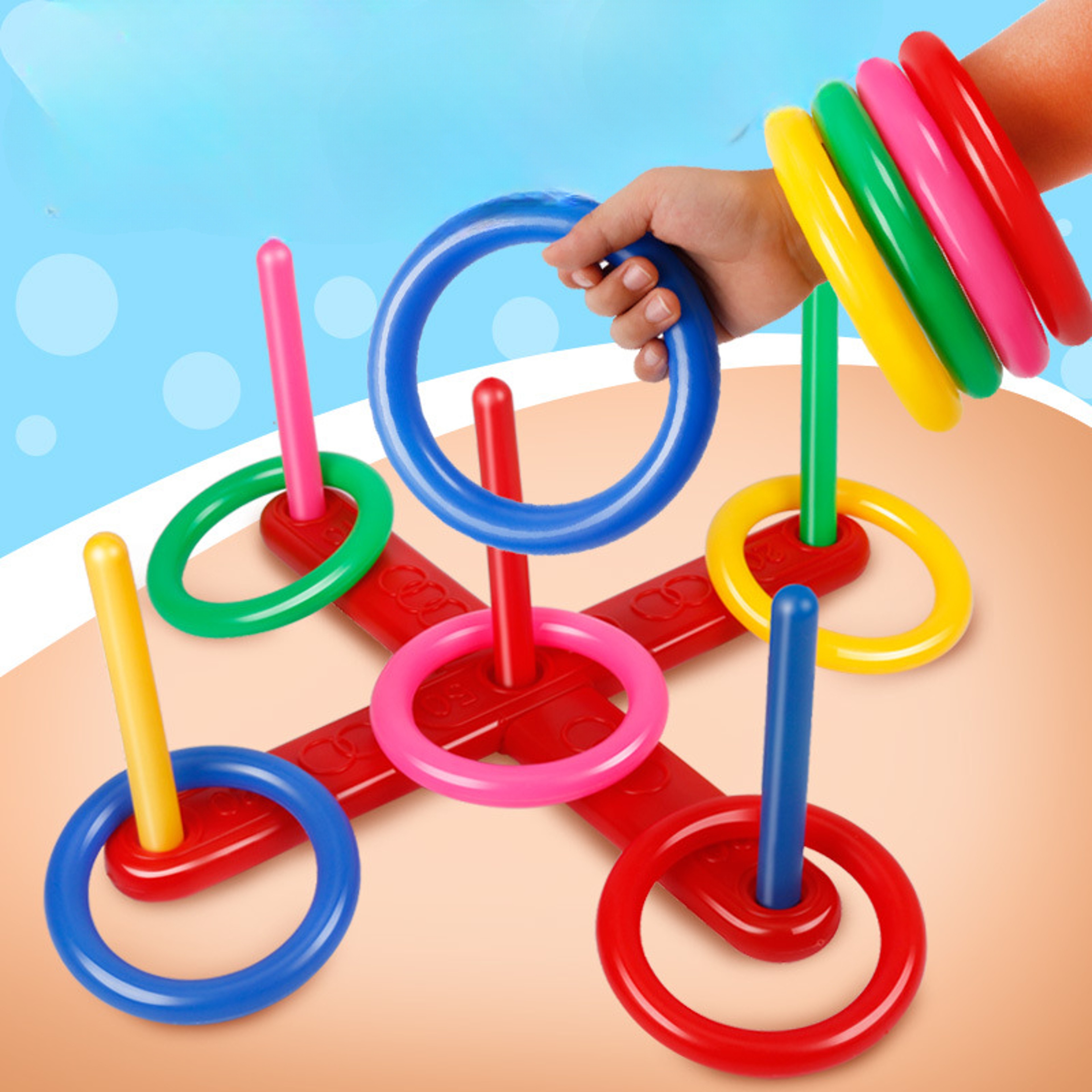 Interactive Ring Toss Game, Fun Stacking Ring Games for Early Education, Indoor Outdoor Sports and Fitness Toys for All – view 1