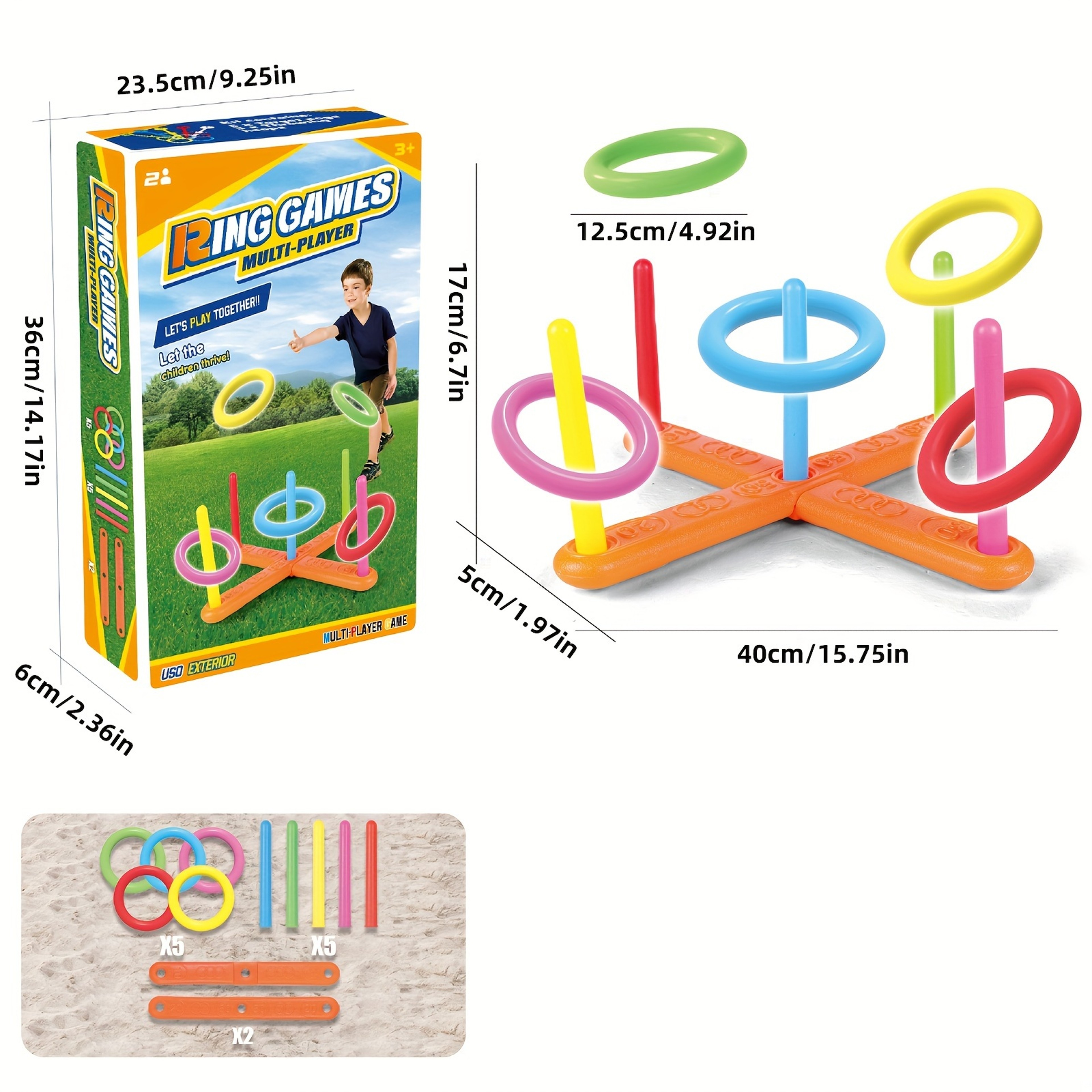 Interactive Ring Toss Game, Fun Stacking Ring Games for Early Education, Indoor Outdoor Sports and Fitness Toys for All – view 5