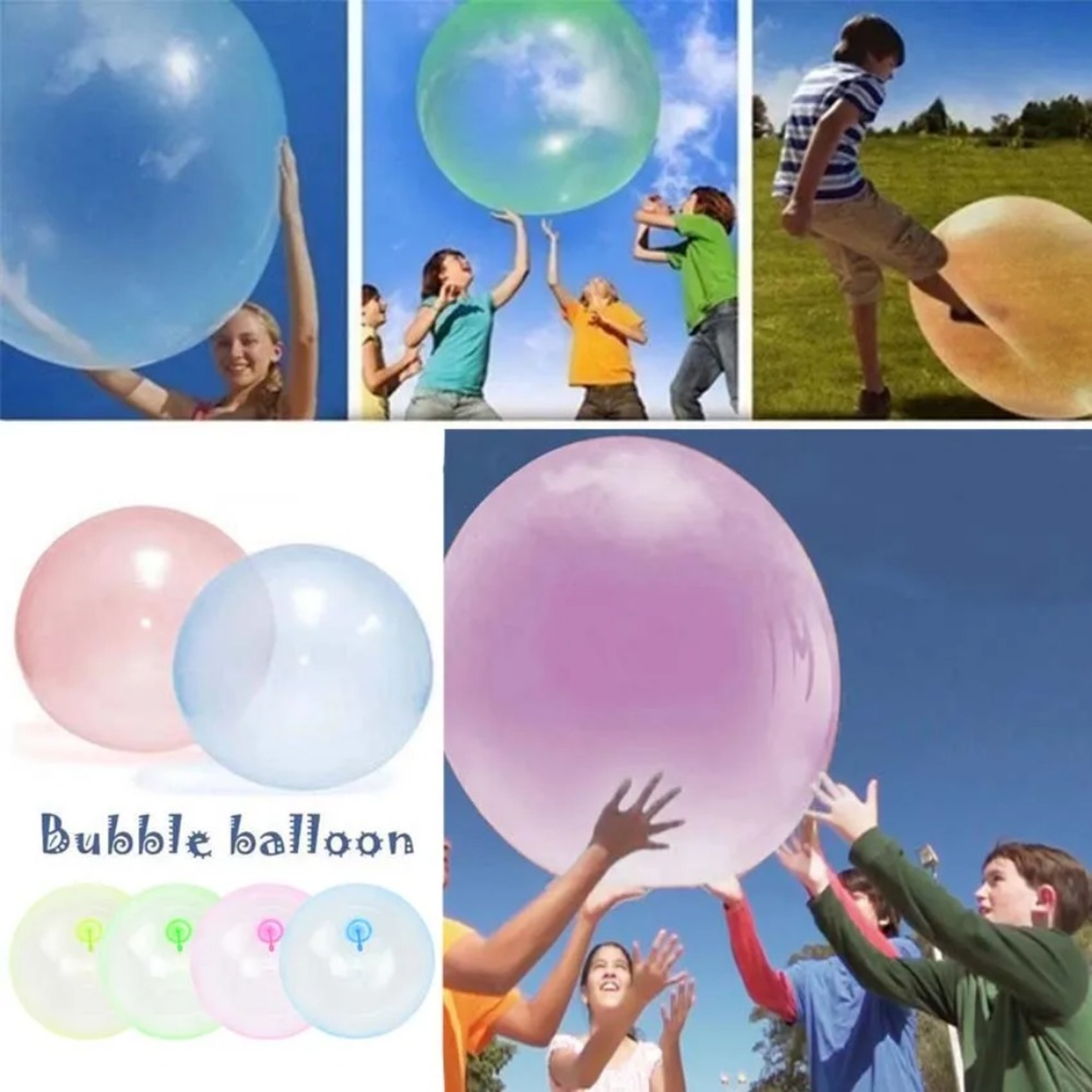 Hot Selling Transparent Bubble Ball, TPR Blowing Balloon, Patting Play with Water Ball, Outdoor Toy – view 6