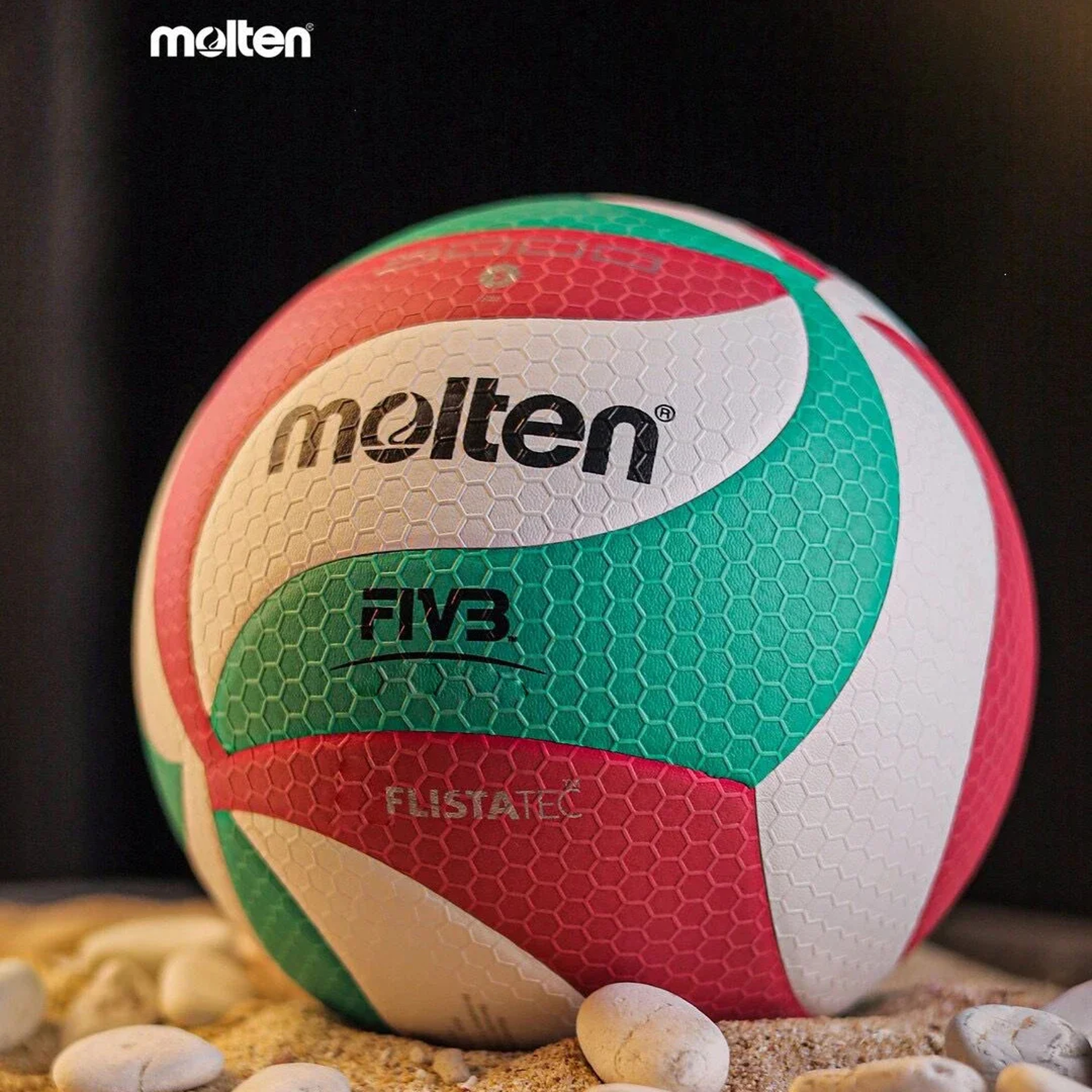 Molten FLISTATEC Volleyball, Official Game Ball, for Competition, Training, Indoor and Outdoor Uses – view 1
