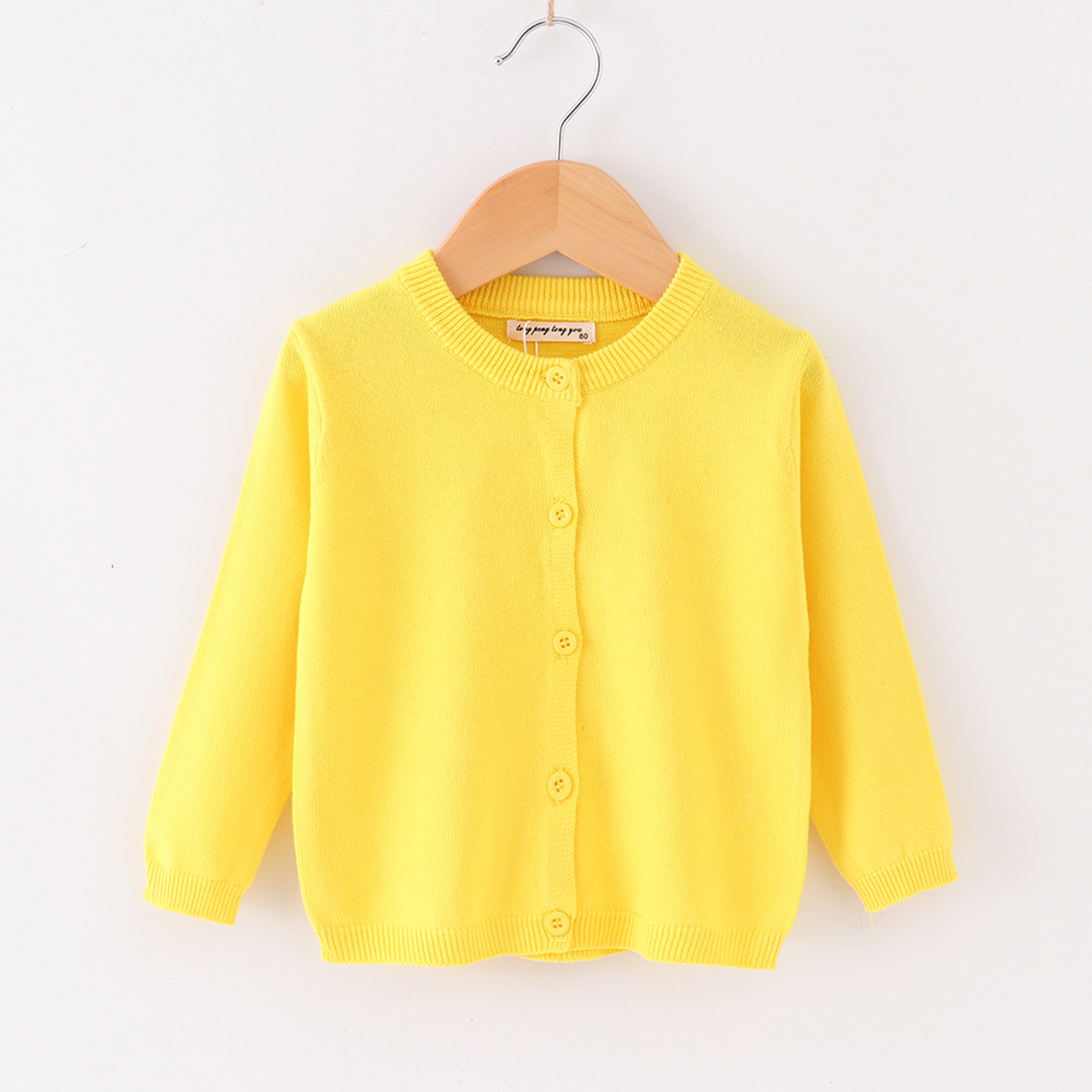 Soft Toddler Knit Jacket, Autumn Baby Cardigan for Girls and Boys, Casual Open Stitch Coat, Full Sleeve Children Sweater – view 6