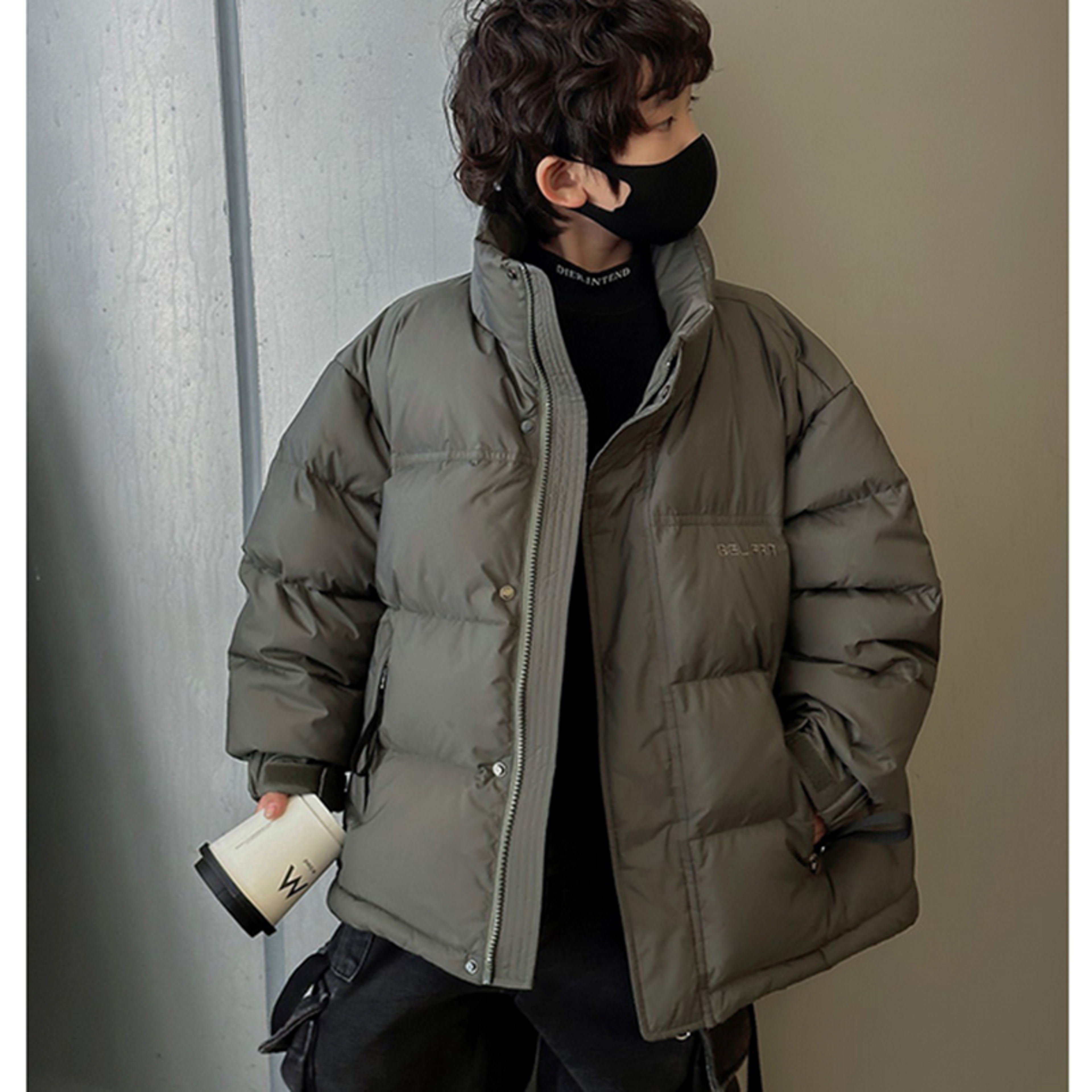 Winter Coat for Boys, Thicken Warm Parka, Windproof Overcoat, Kids Down Cotton Jacket for School – view 2